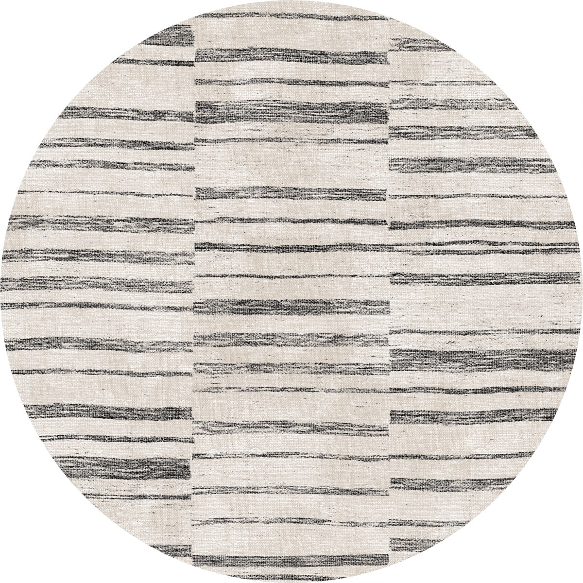 Tapis Sahara Ivoire & Gris | Motif Marocain - Les Trouvailles de JustinerugsartiplantoMachine Washable5’ Round