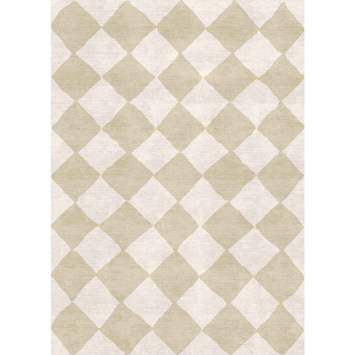 Tapis Trestres Naturel & Ivoire | Motif Marocain à Carreaux - Les Trouvailles de JustinerugsartiplantoMachine Washable5'x7'