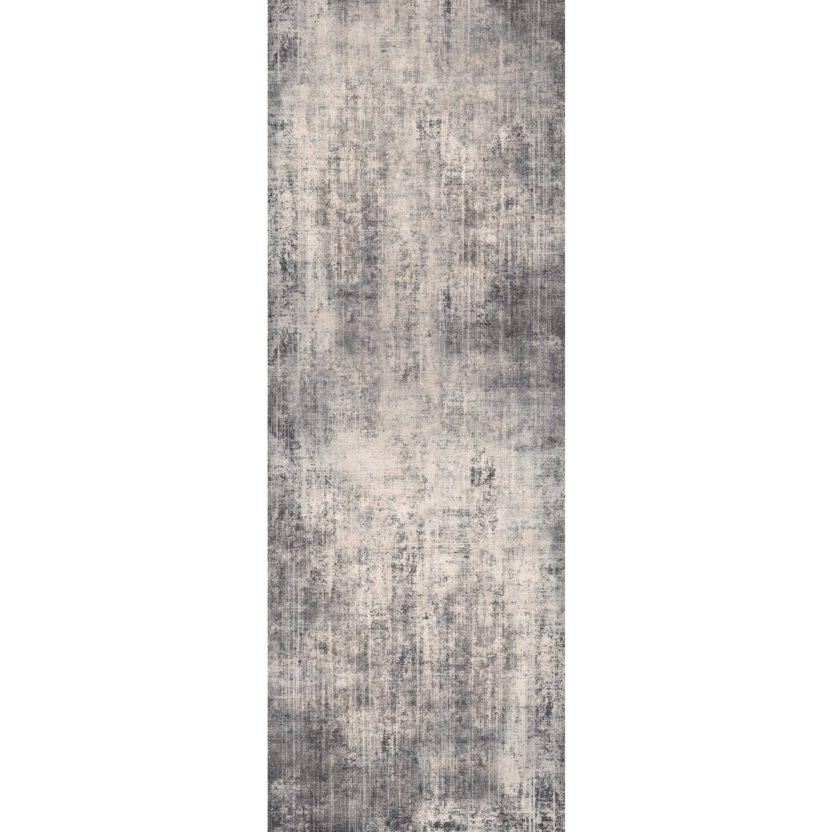Tapis Willow Gris Foncé & Blanc | Motif Abstrait - Les Trouvailles de JustinerugsartiplantoMachine Washable2.5'x7'