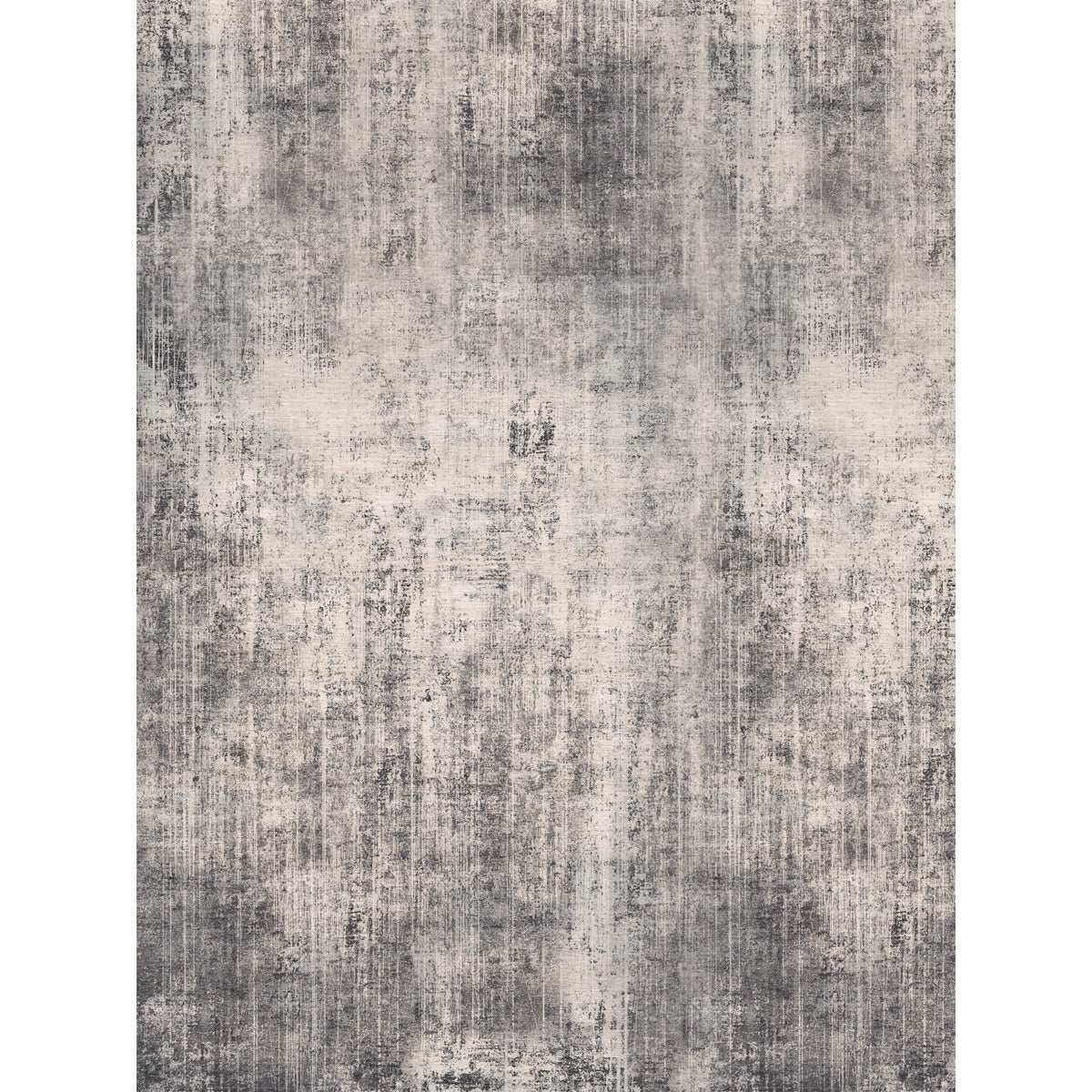 Tapis Willow Gris Foncé & Blanc | Motif Abstrait - Les Trouvailles de JustinerugsartiplantoMachine Washable9’x12’
