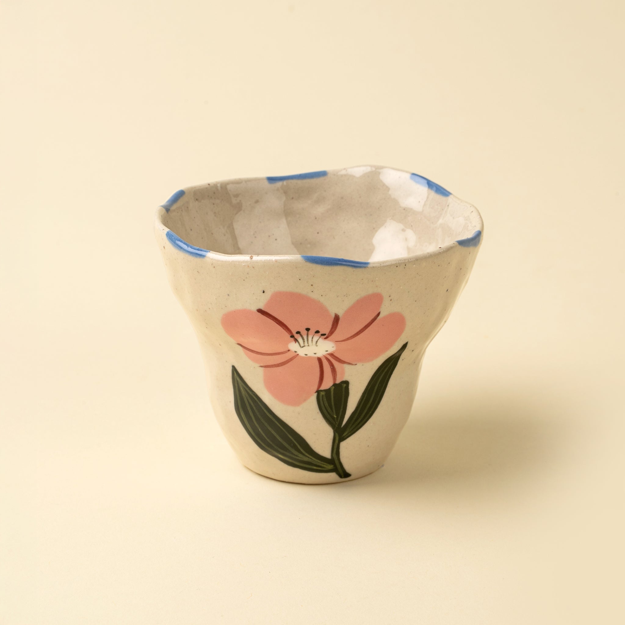 Tasse Flora | Façonnée à la main | Rose |Indaba - Les Trouvailles de JustineIndaba Home