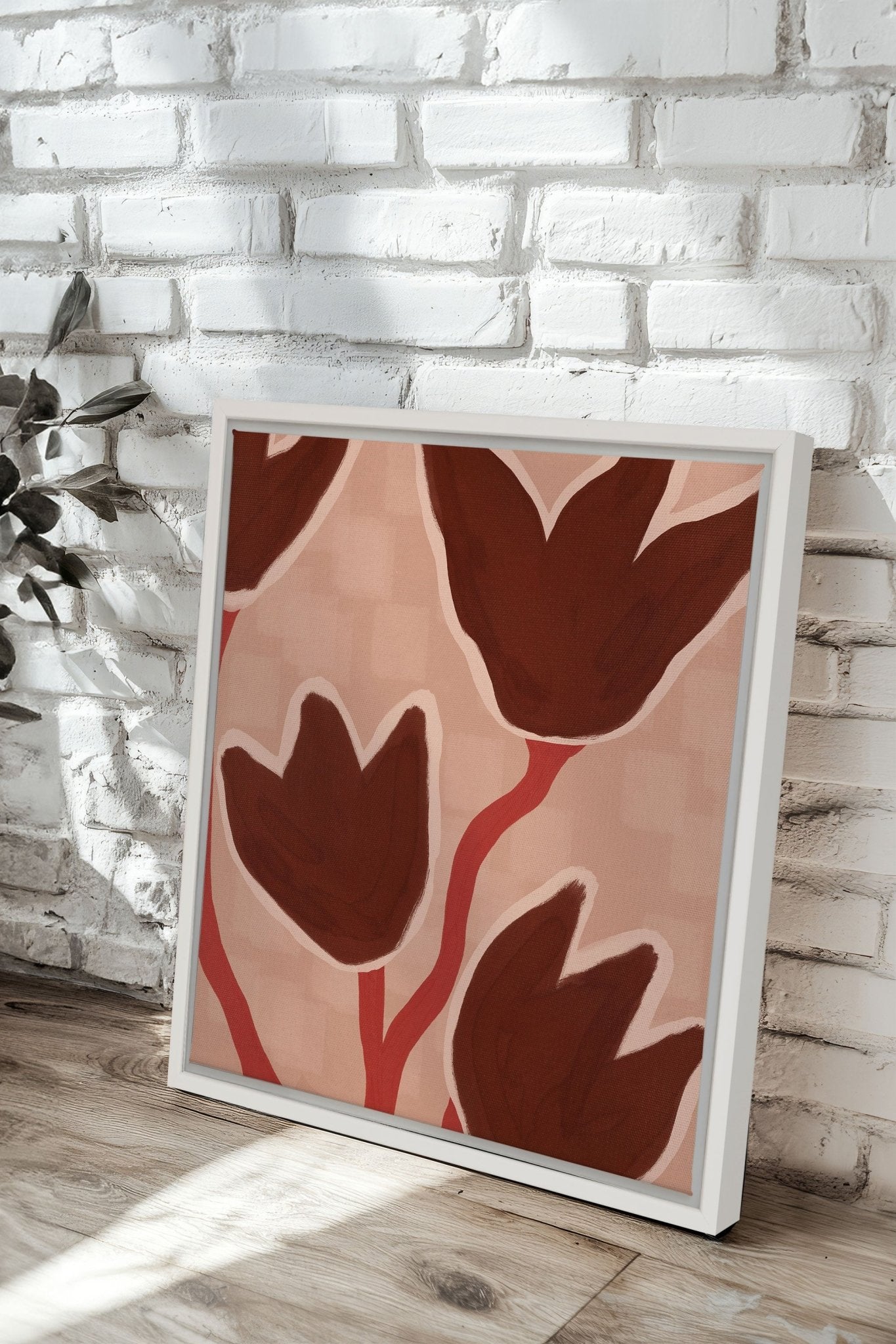 TERRE EN FLEURS, Oeuvre sur toile étirée - Les Trouvailles de JustinecanvasOleka Canvas18x18Blanc