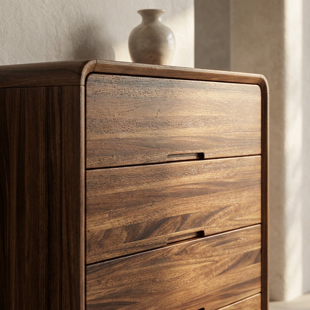 Commode Lisbon en noyer noir avec design contemporain élégant
