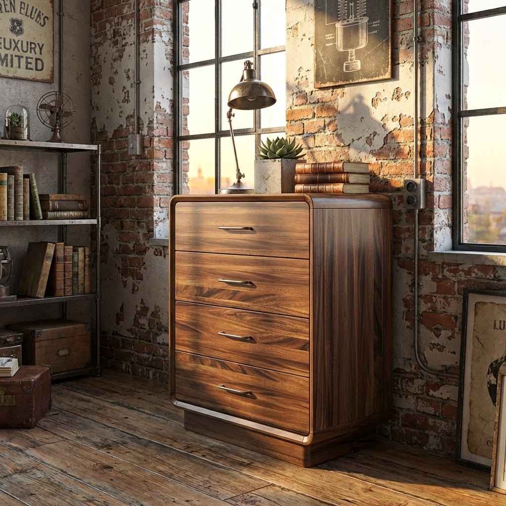 Commode Lisbon en noyer noir | Rangement élégant | Design contemporain