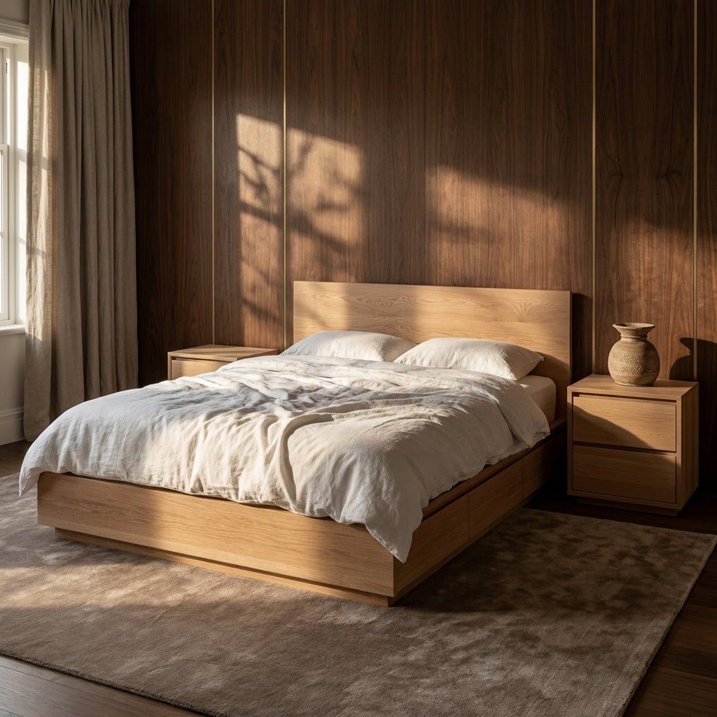 Timberton Storage Bed | Solid wood | Integrated drawers