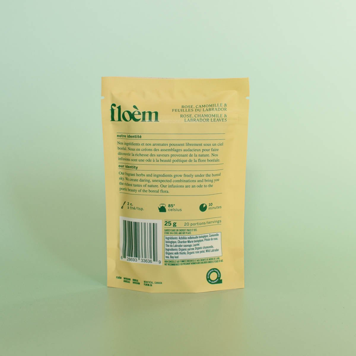 Tisane en vrac | Rose & Camomille - Floèm - Les Trouvailles de JustineTisaneFloèmSac 25g / Vrac