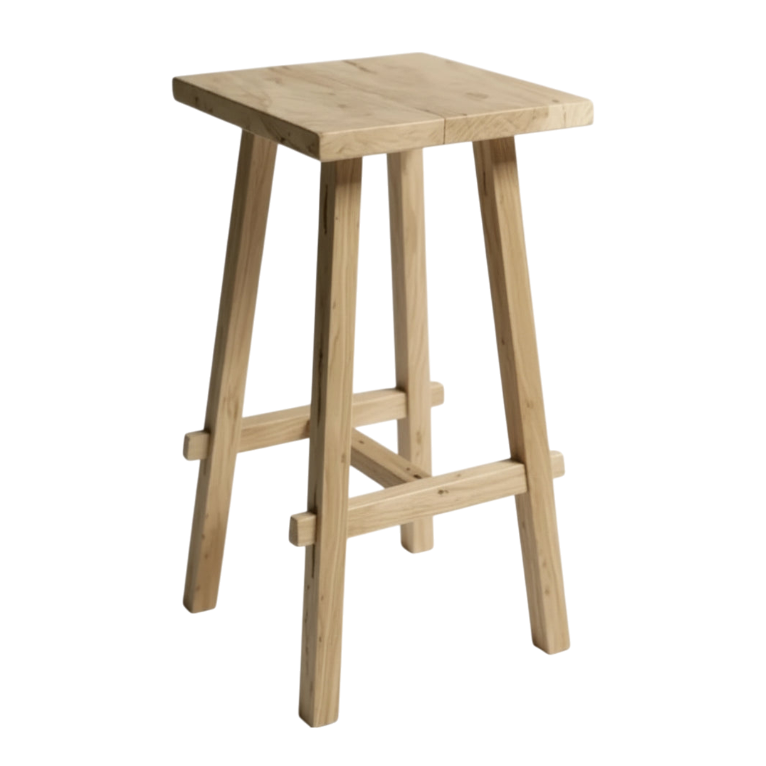 Tabouret de comptoir Artisan en teck recyclé | Fait à la main