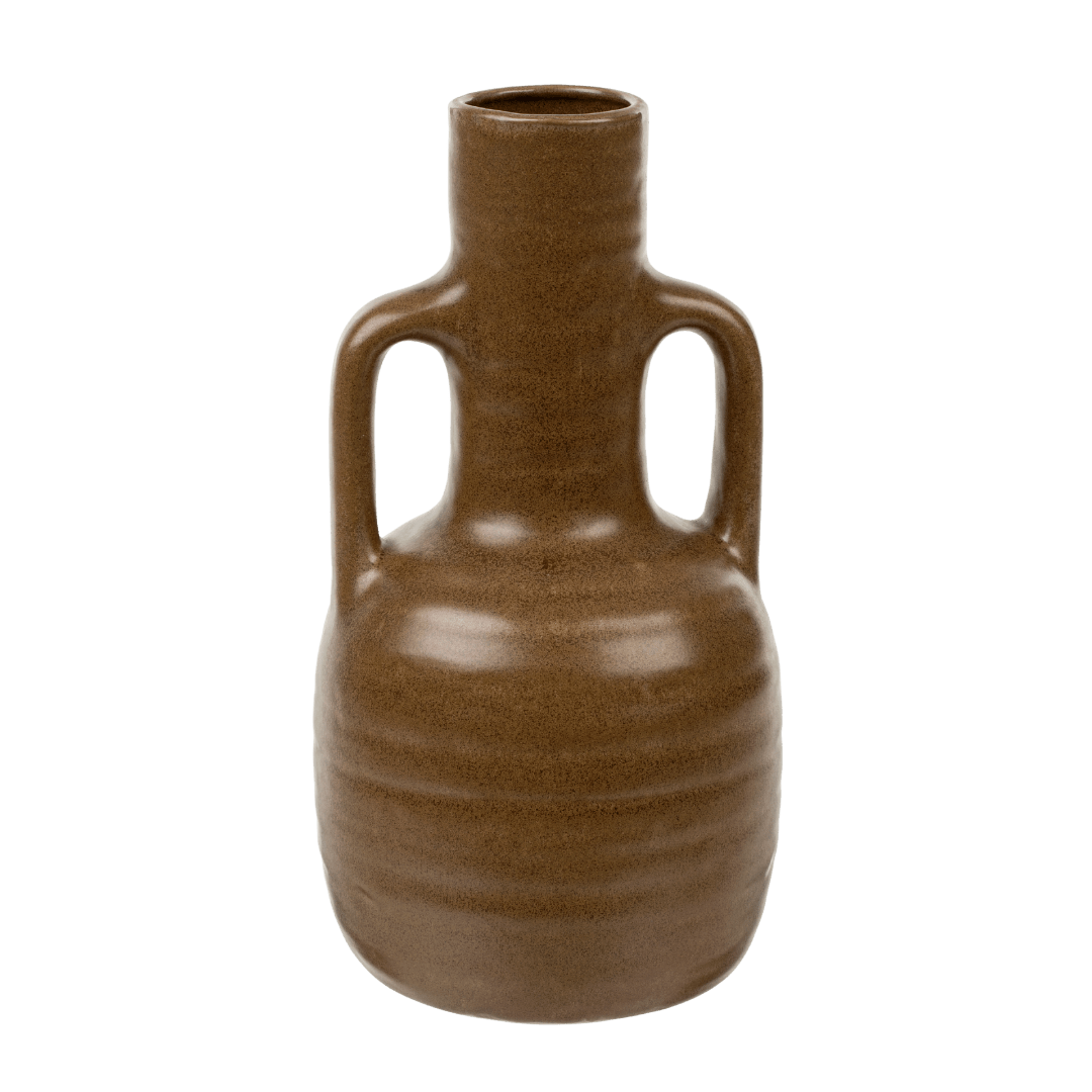 Vase Amphore Walcott | Grand Format | Grès Brun Sable - Les Trouvailles de JustineIndaba Home