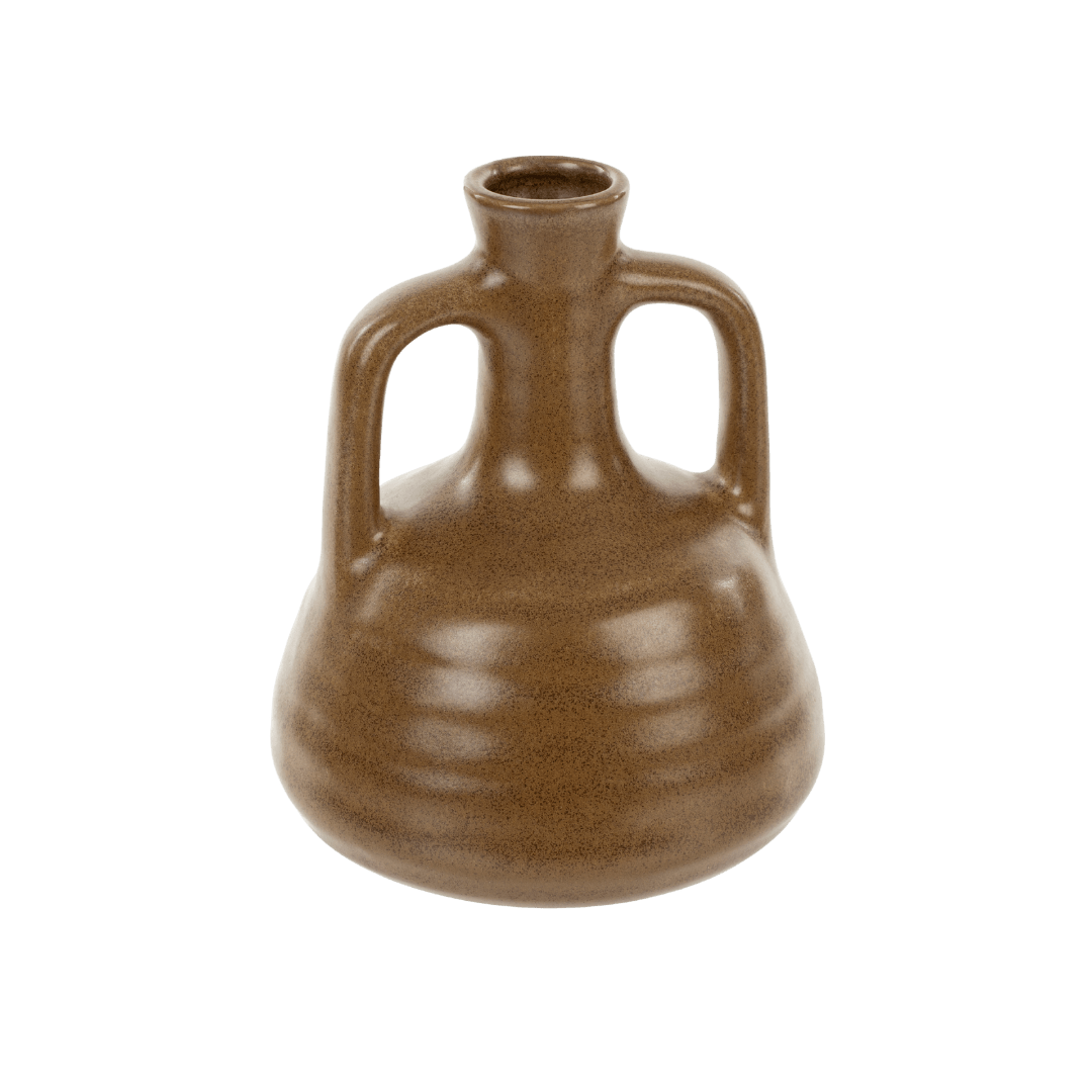Vase Amphore Walcott | Petit Format | Brun Sable - Les Trouvailles de JustineIndaba Home