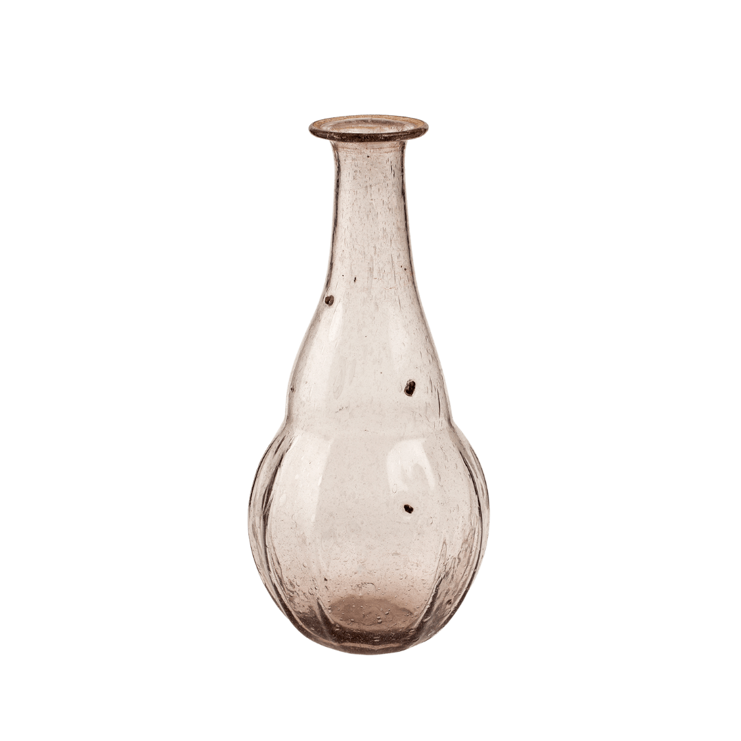 Vase Bouteille en Verre Recyclé | Petit Format | Mauve pâle - Les Trouvailles de JustineIndaba Home