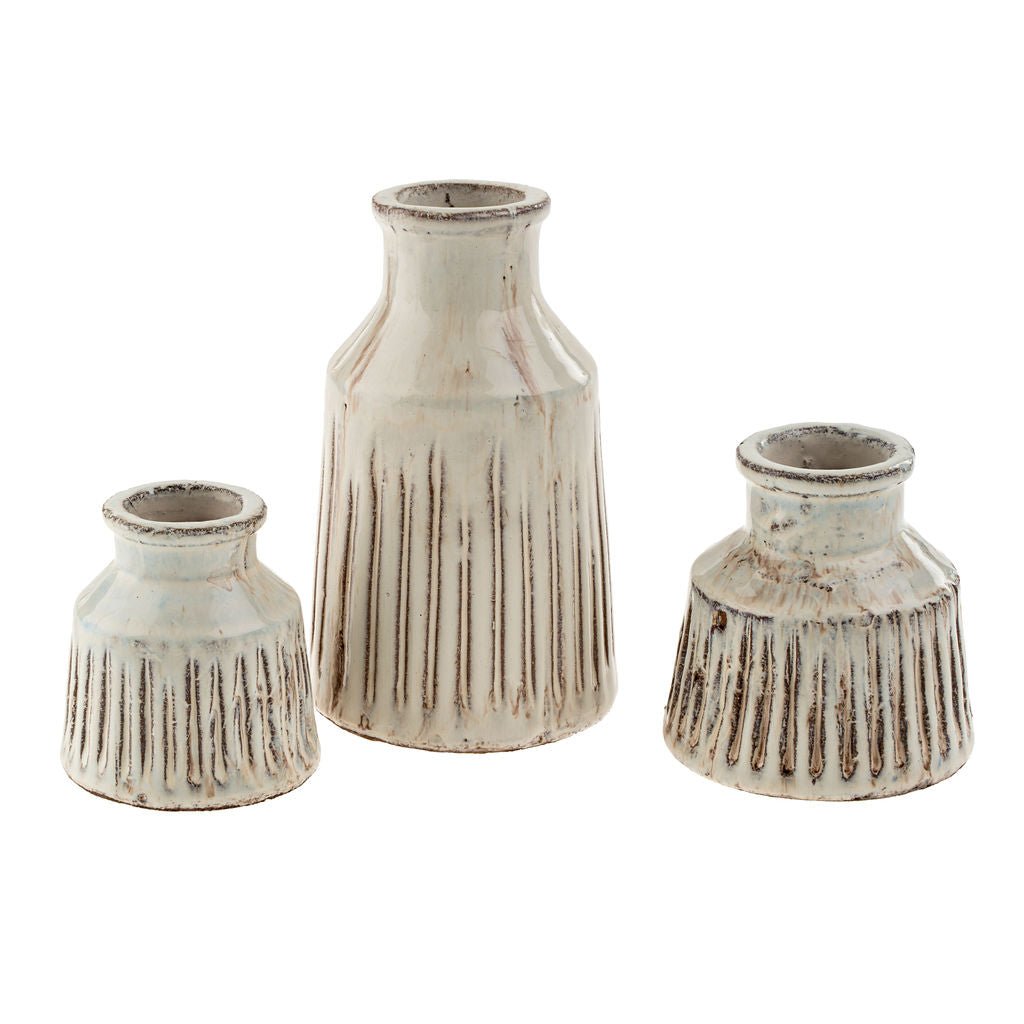 Vase décoratif Padme en terracotta | Fait à la main | Format moyen | Indaba - Les Trouvailles de JustineIndaba Home