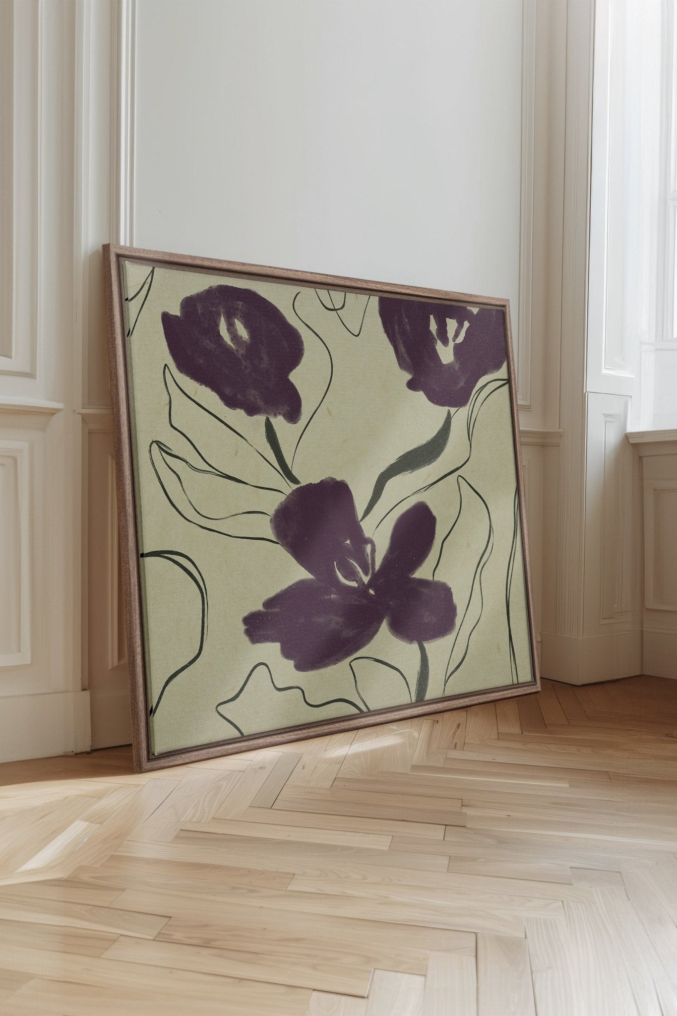 VELVET GARDEN, Oeuvre sur toile étirée - Les Trouvailles de JustinecanvasOleka Canvas16x12Bois Oak