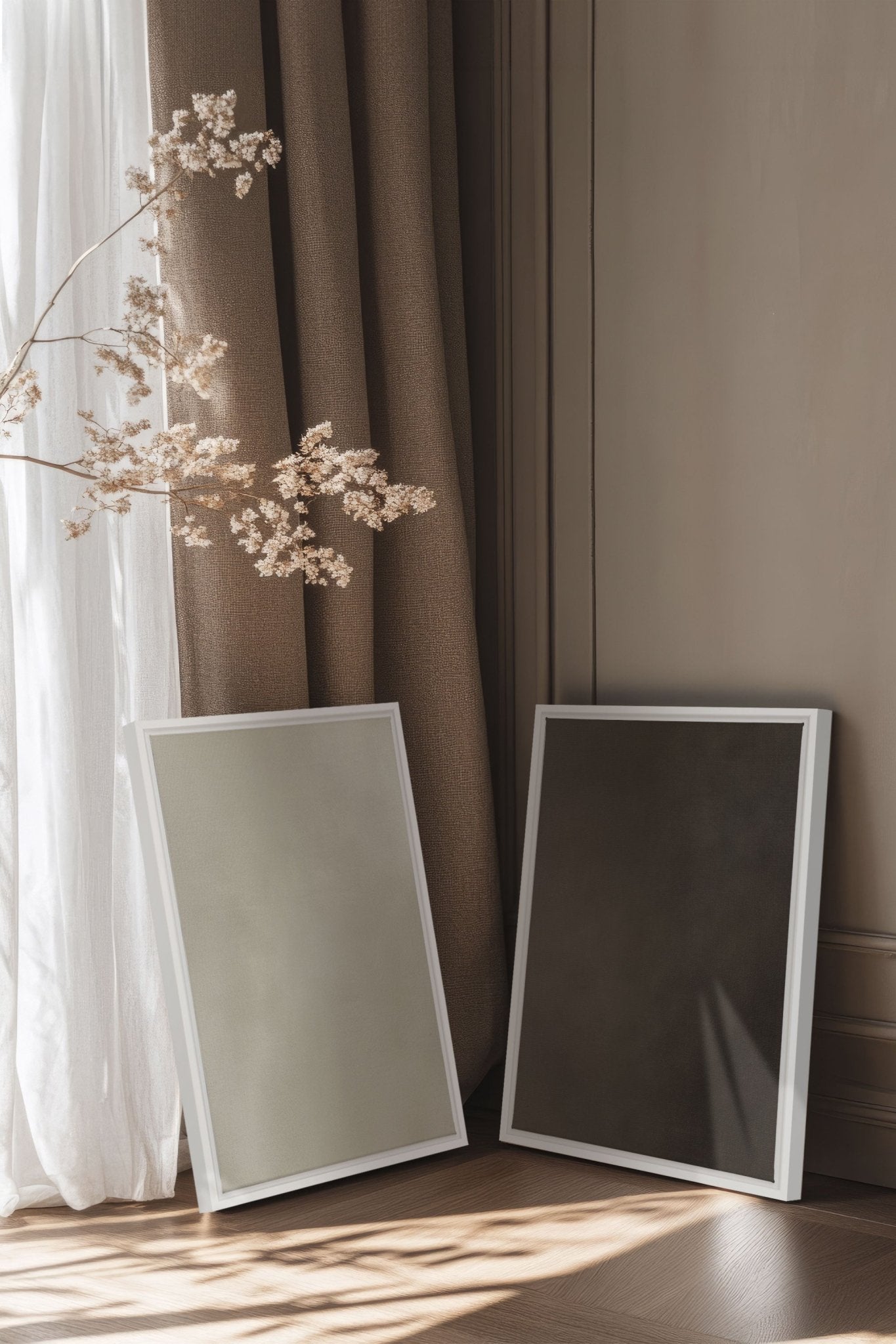 VELVET GLOW DUO (2 Oeuvres sur toile étirée) - Les Trouvailles de JustineDuo & TrioOleka Canvas2 toiles 9x12Blanc