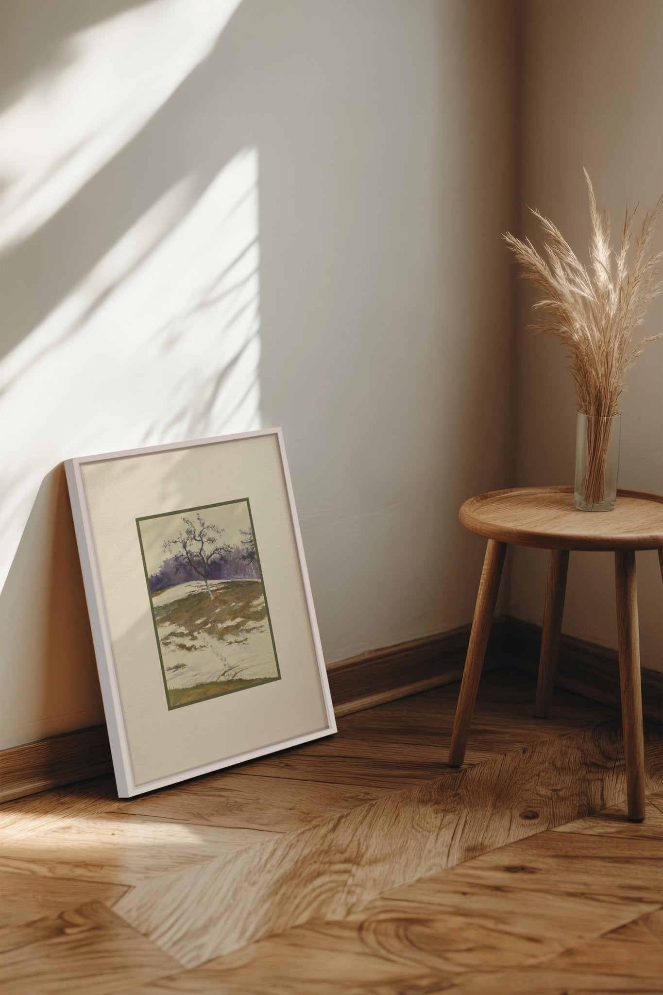 VESTIGE DE SAISON, Oeuvre sur toile étirée - Les Trouvailles de JustinecanvasOleka Canvas12x16Blanc