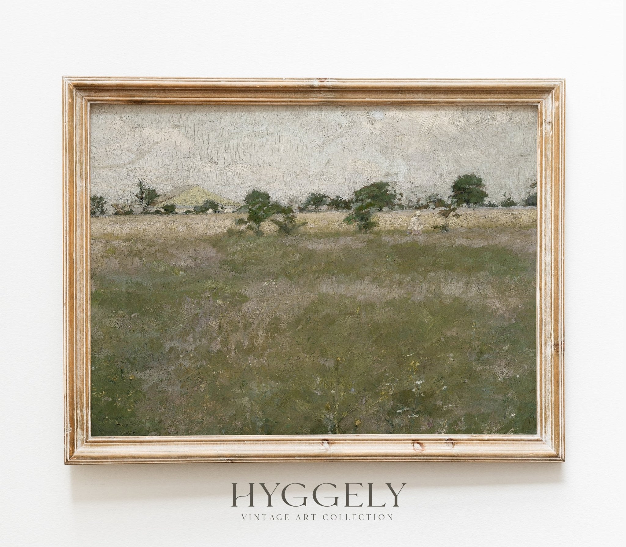 Vintage Landscape Painting – Impression Vintage Fine Art sur Papier Coton | L245 - Les Trouvailles de JustineHome DecorHyggely5"x7"