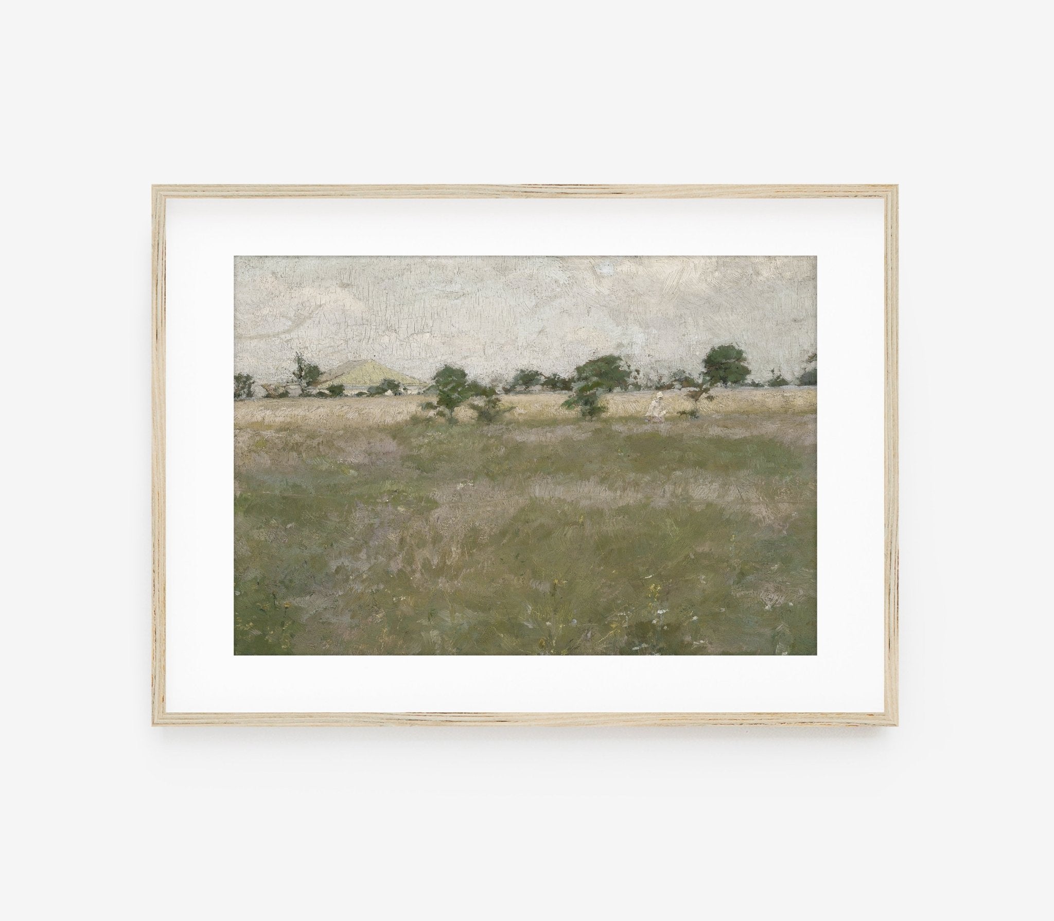 Vintage Landscape Painting – Impression Vintage Fine Art sur Papier Coton | L245 - Les Trouvailles de JustineHome DecorHyggely5"x7"