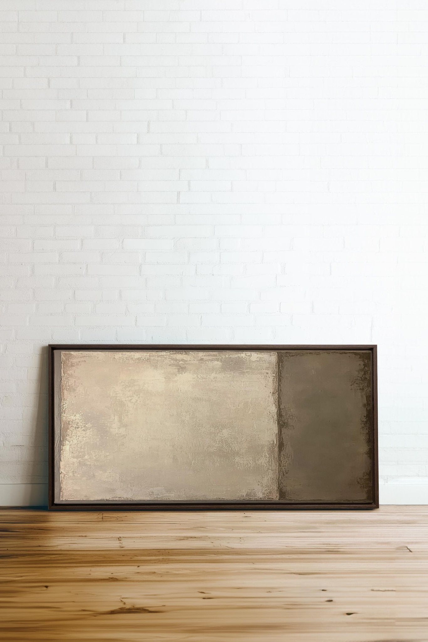 VOILE DE TERRE, Oeuvre sur toile étirée - Les Trouvailles de JustinecanvasOleka Canvas32x16 (Lit Simple)Espresso