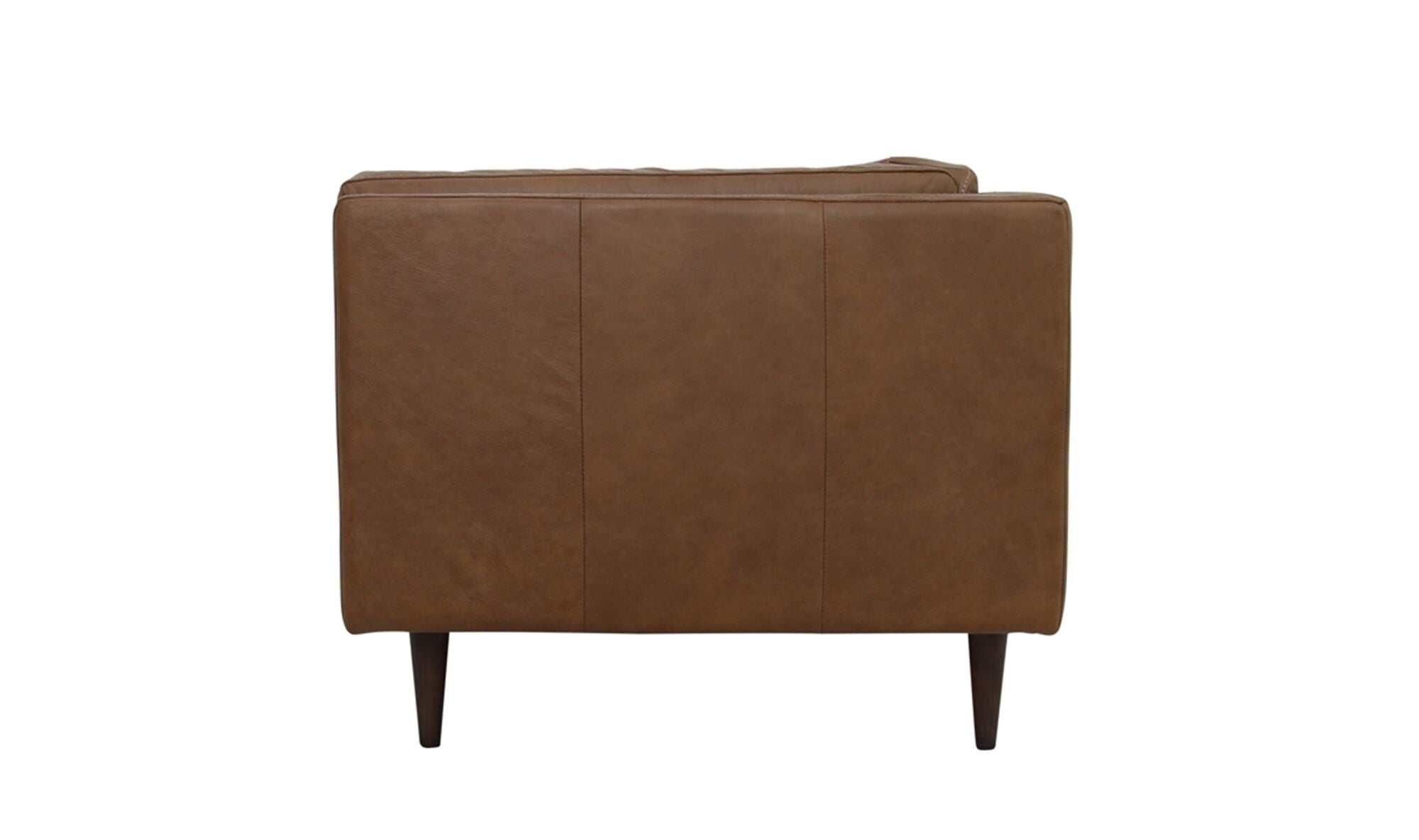 Canapé Waterbury cuir pleine fleur | Style mid-century moderne | Fait main