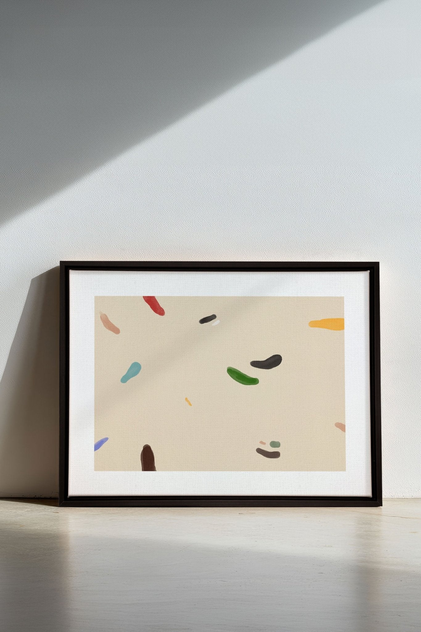 WATERCOLOR DRIFT, Oeuvre sur toile étirée - Les Trouvailles de JustinecanvasOleka Canvas16x12Noir