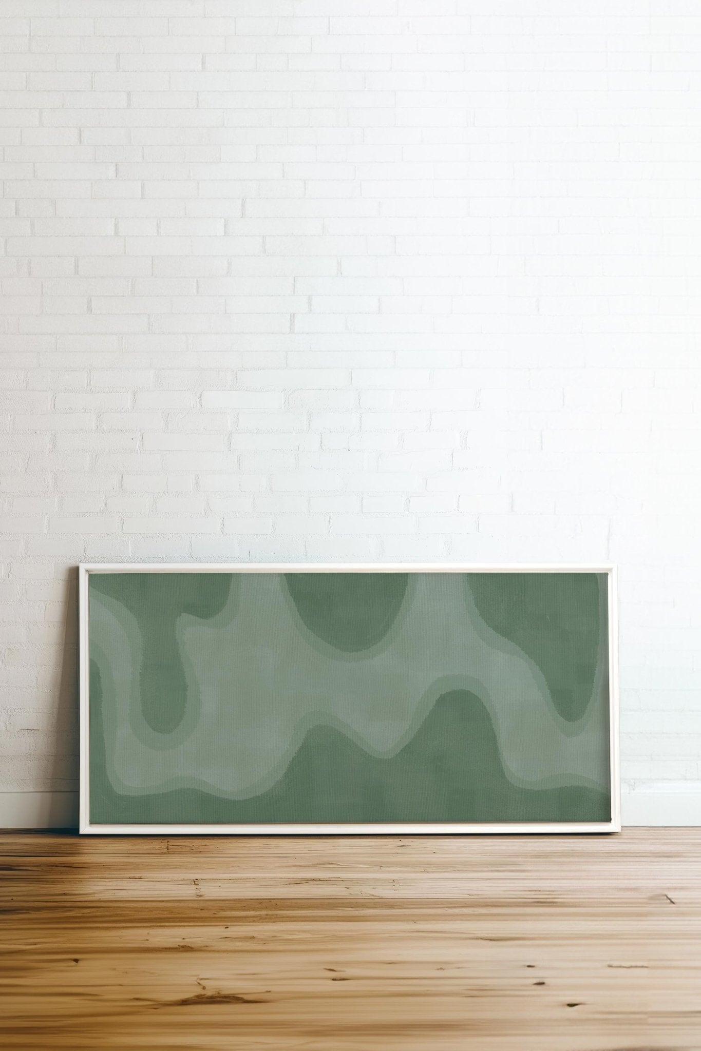 WAVES OF SERENITY, Oeuvre sur toile étirée - Les Trouvailles de JustinecanvasOleka Canvas32x16 (Lit Simple)Blanc