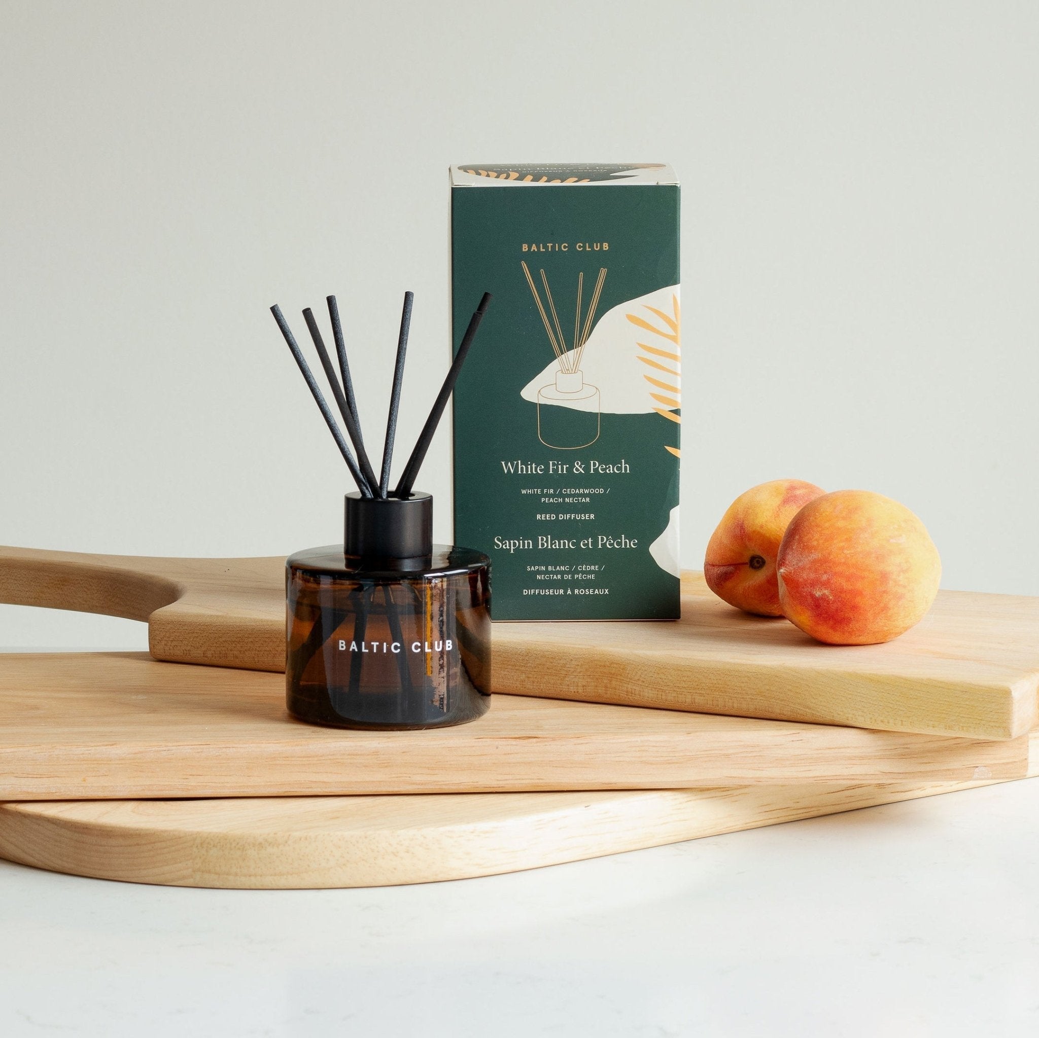 Diffuseur à roseaux | Sapin blanc & pêche | 100 ml