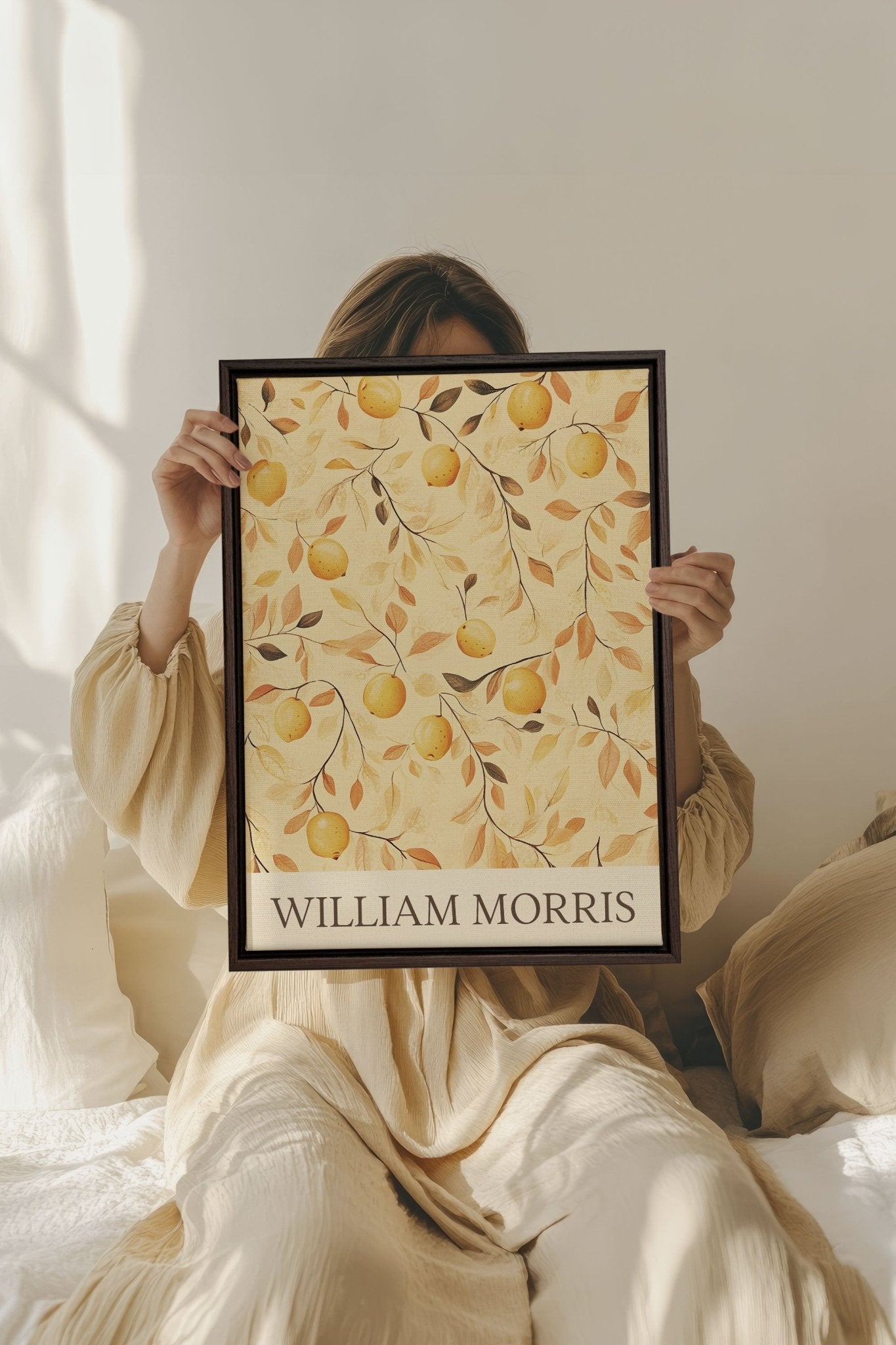 WILLIAM MORRIS II, Oeuvre sur toile étirée - Les Trouvailles de JustinecanvasOleka Canvas12x16Espresso