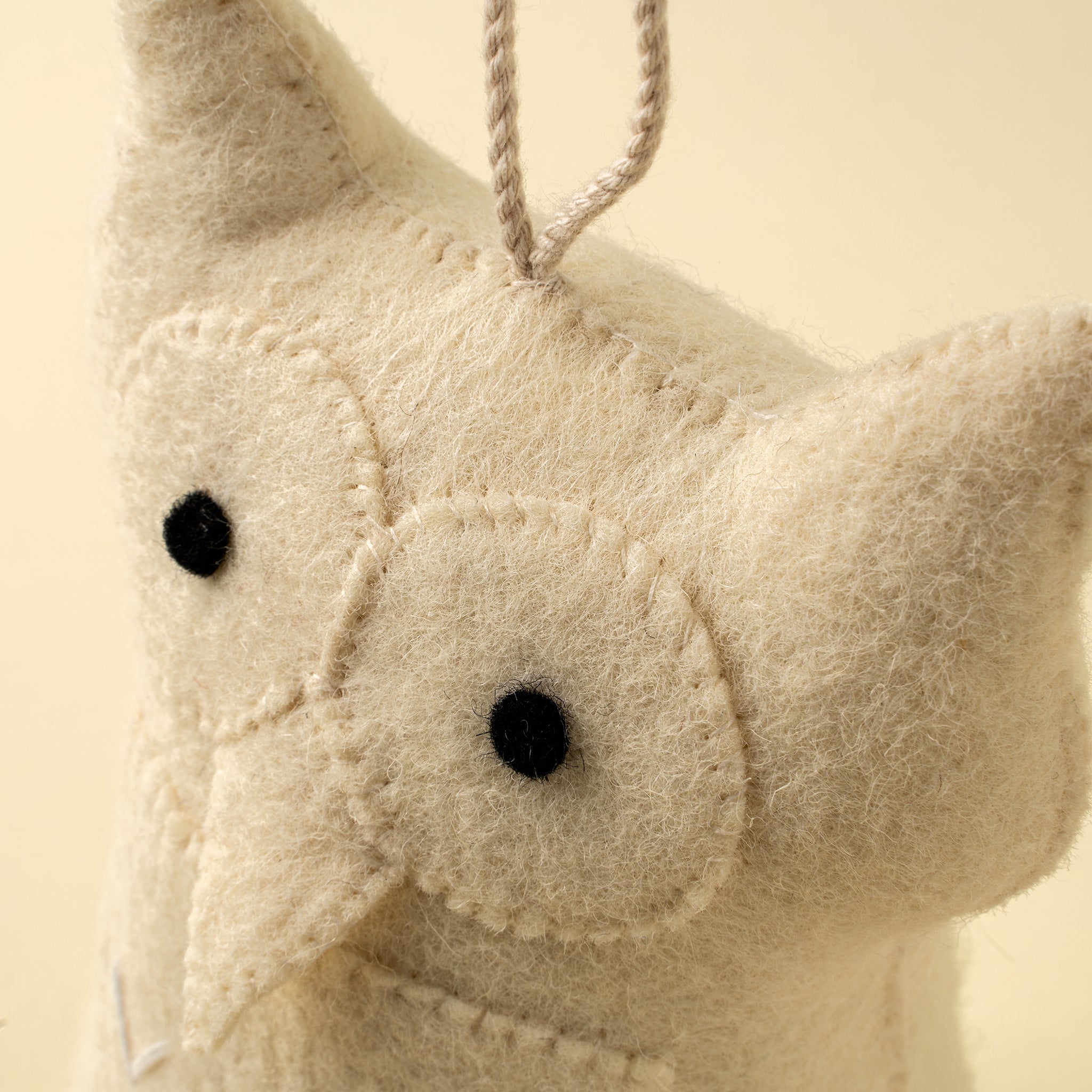 Butée de porte hibou en feutre Barn owl | Décoration artisanale pour enfant | Indaba