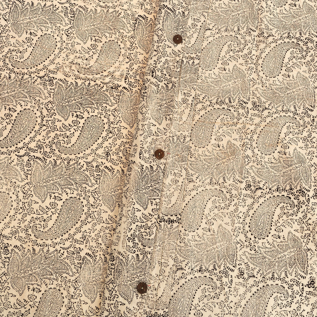 Ensemble Housse de Couette King Saira à Motif Imprimé à la Main | Noir