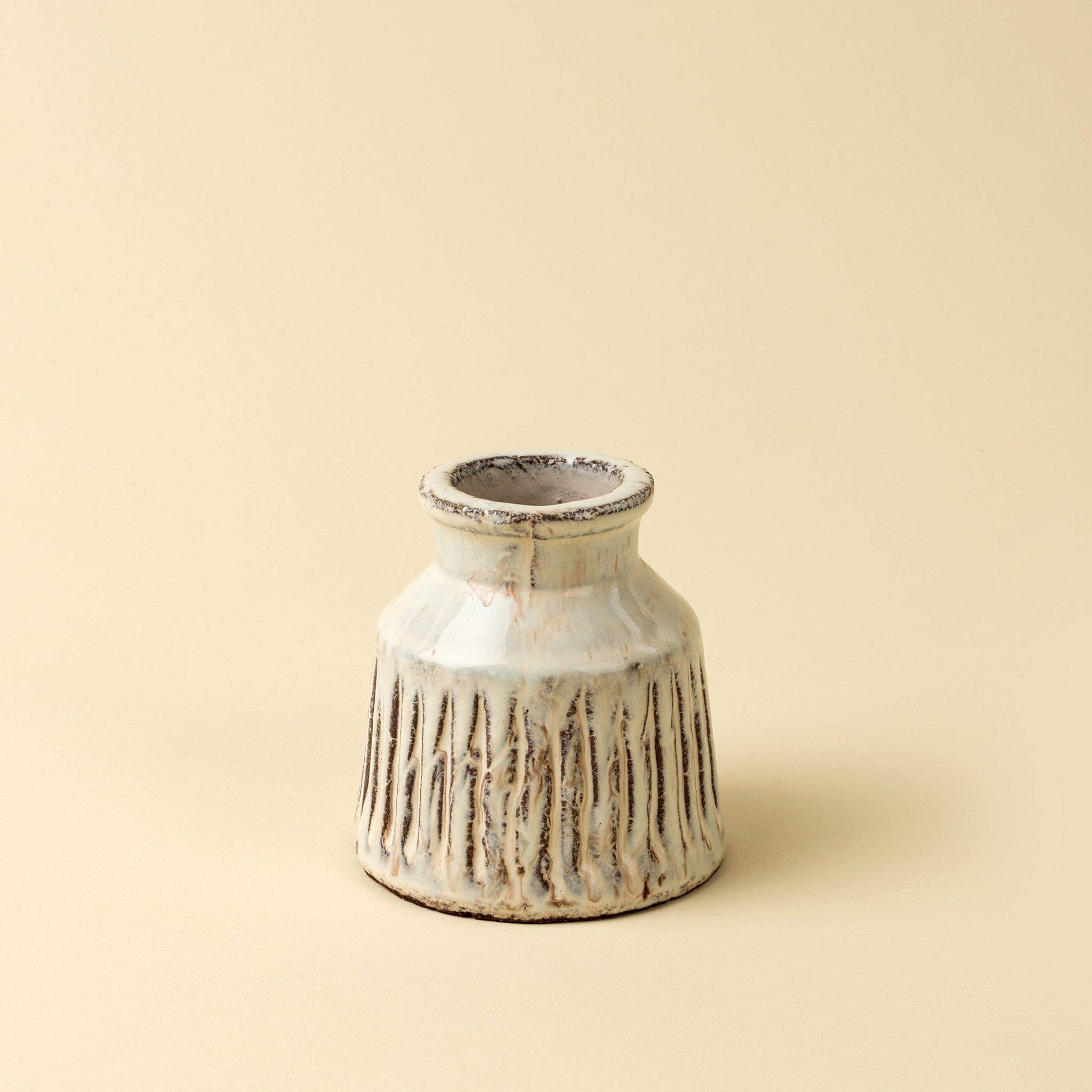 Vase décoratif Padme en terracotta | Fait à la main | Petit format