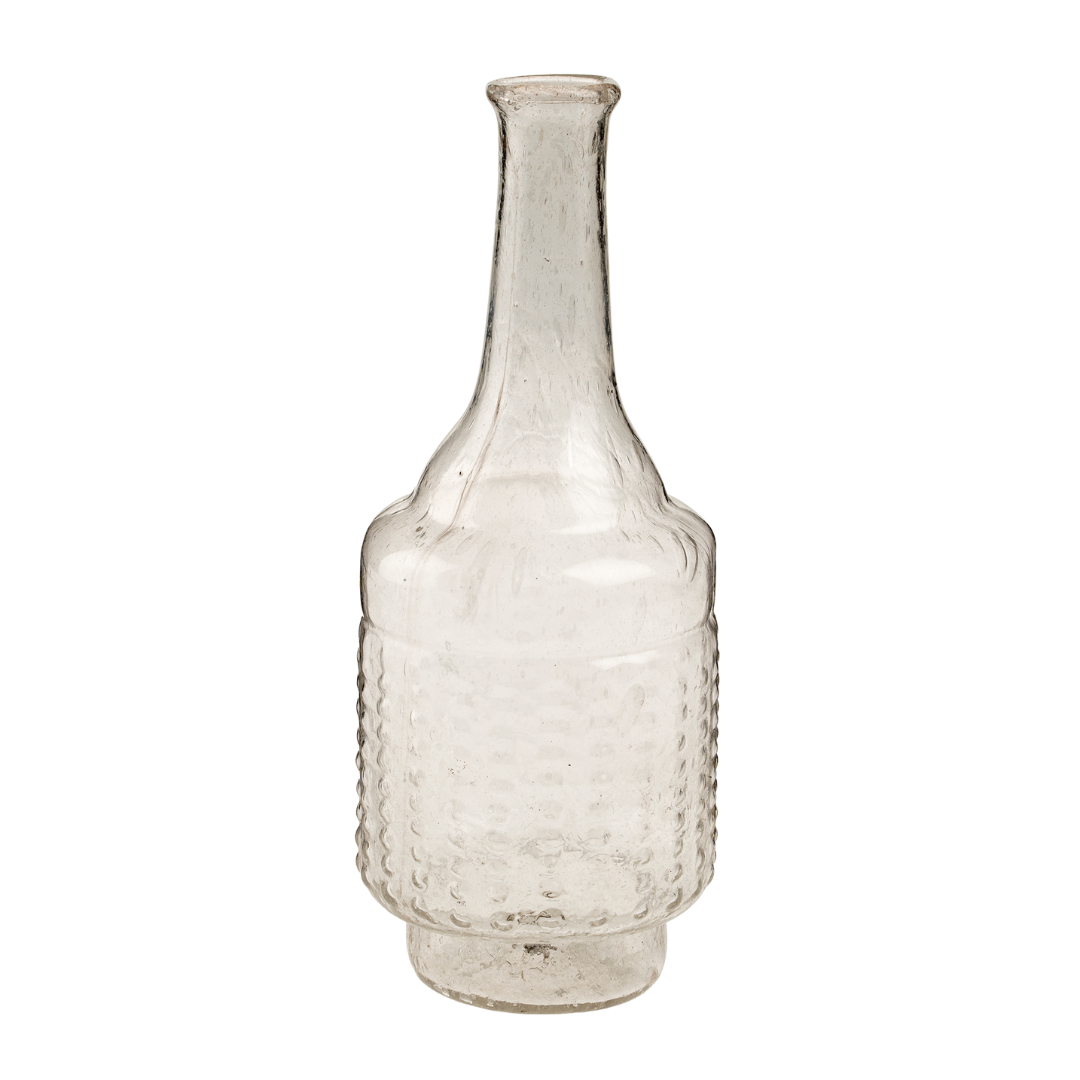 Vase Bouteille en Verre Recyclé | Transparent | Collection Vintage