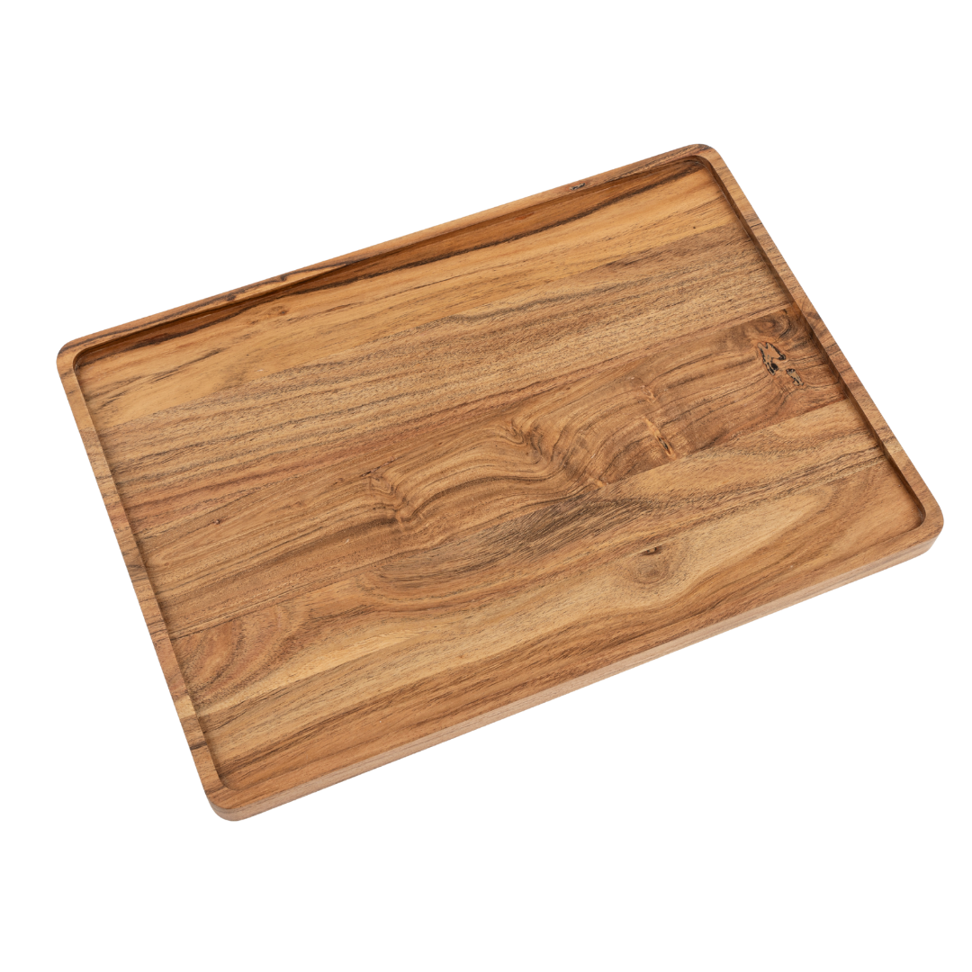 Plateau rectangulaire Heritage | Grand format | Bois d’acacia durable fait à la main