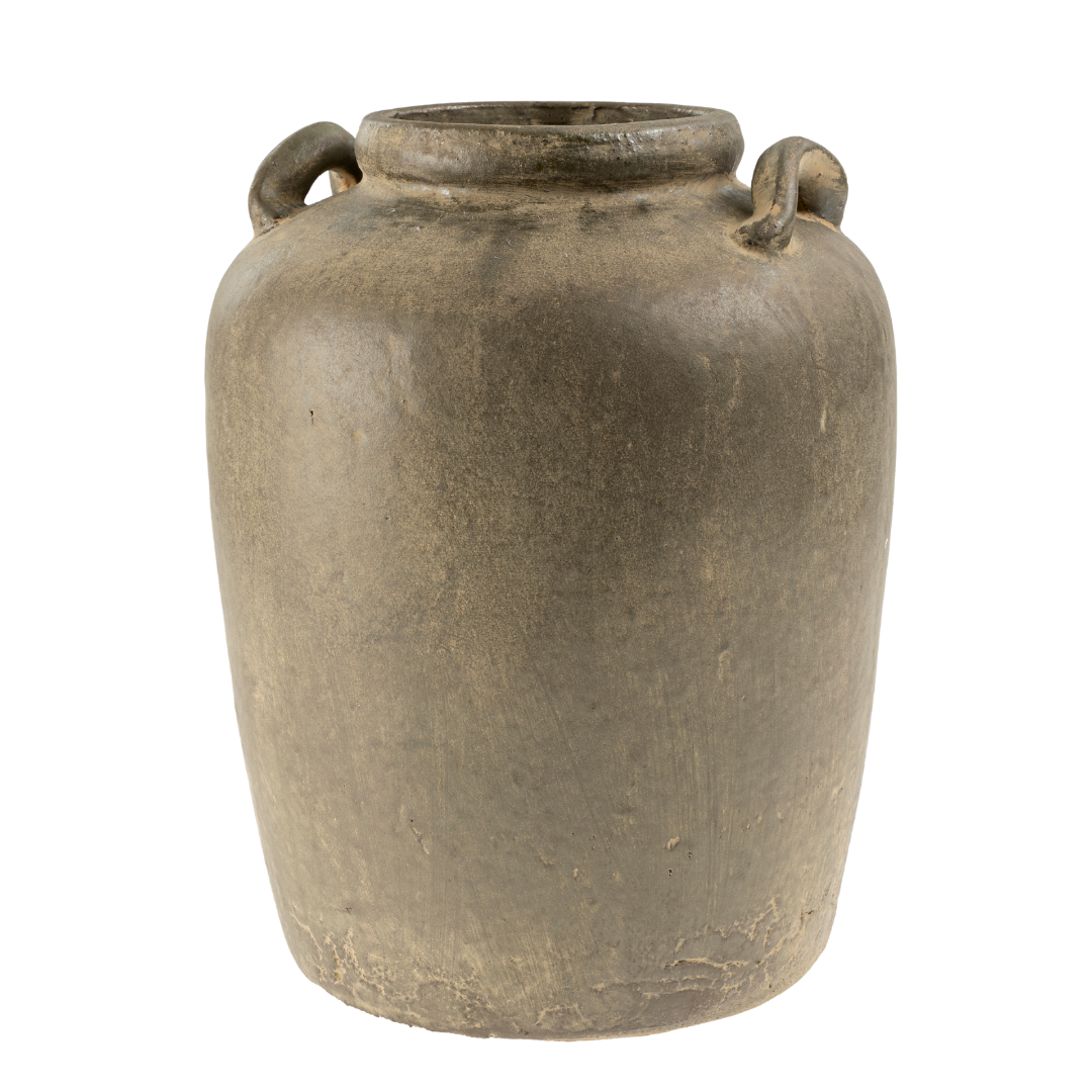 Vase Urne Relic | Grand Format | Charme Vintage & Finition Émaillée Réactive