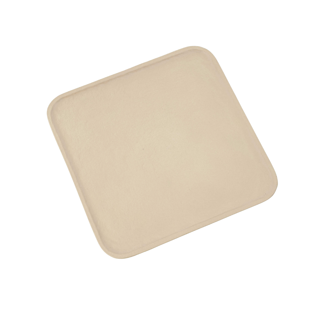 Plateau Carré Elemental | Grand Format | Ivoire | Façonné à la Main