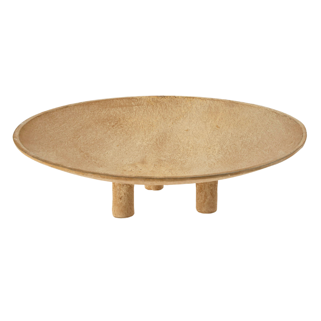 Plateau sur pied Pascal | Grand format | Aluminium texturé fait à la main