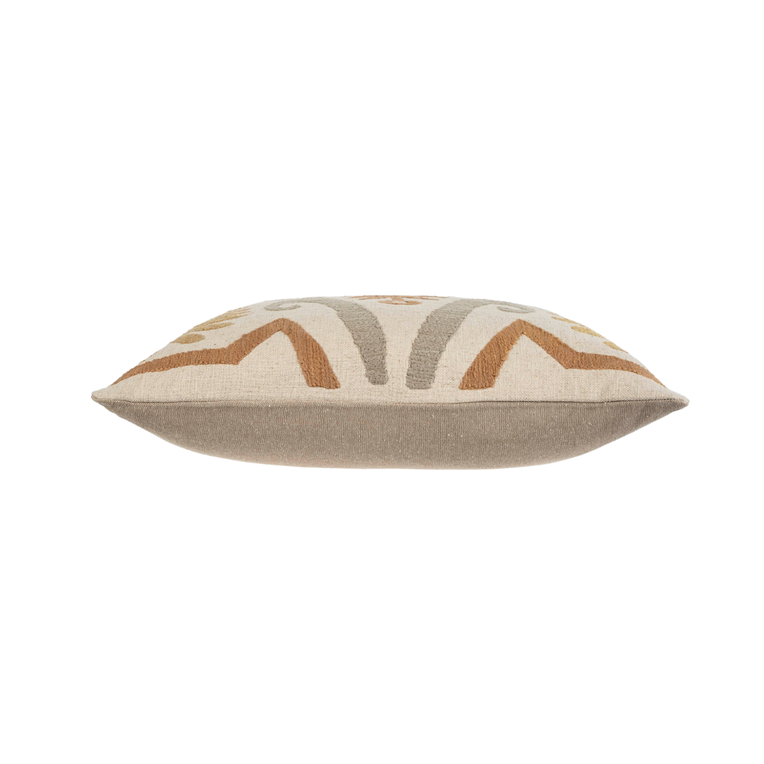 Coussin Bora Bora en Lin | 50 x 50 cm | Motifs Suzani Indiens