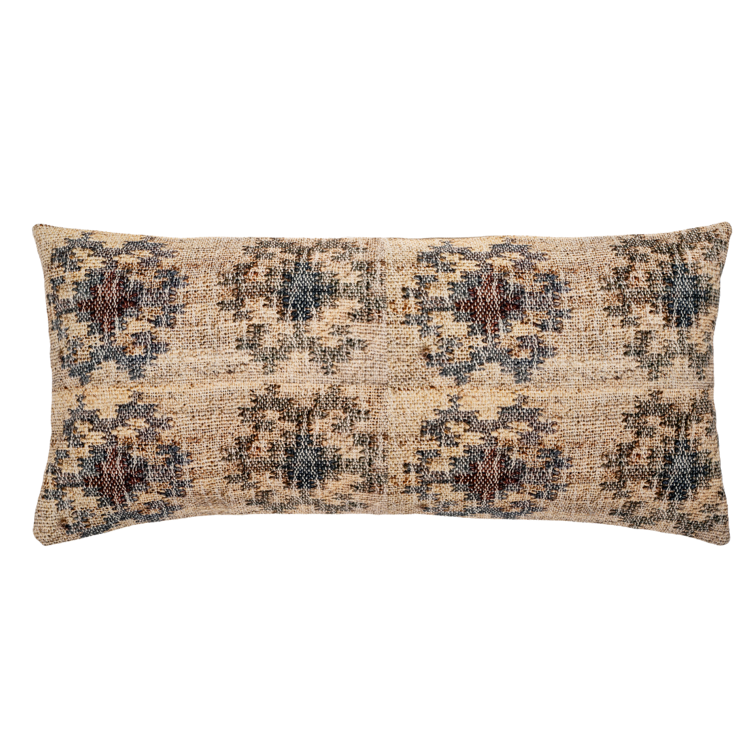 Coussin Kilim motif Imprimé inspiré des kilims indiens traditionnels | 35x80 cm