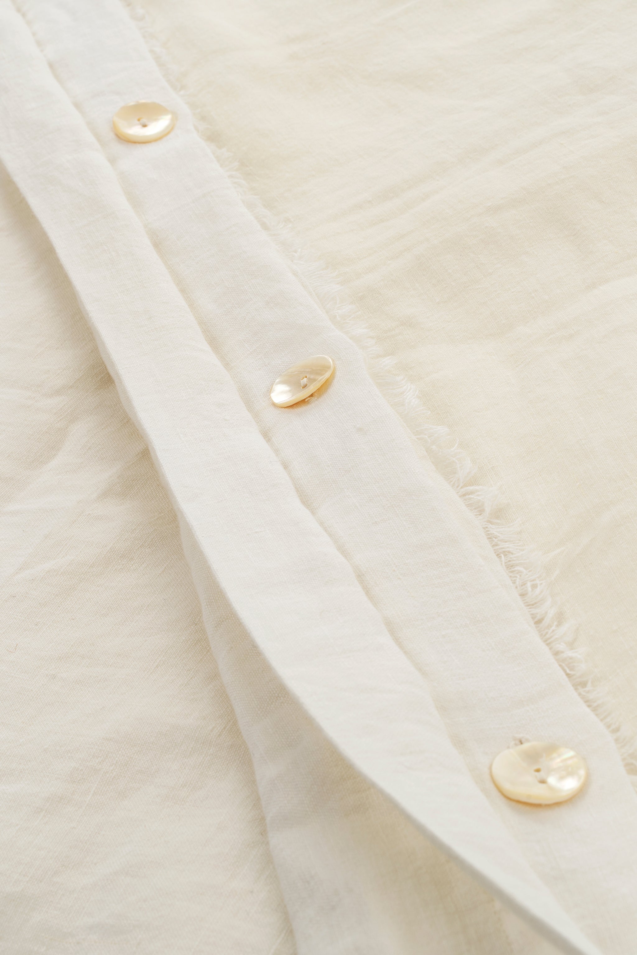 Ensemble de Literie Lina en Lin | Format Queen | Ivoire Naturel