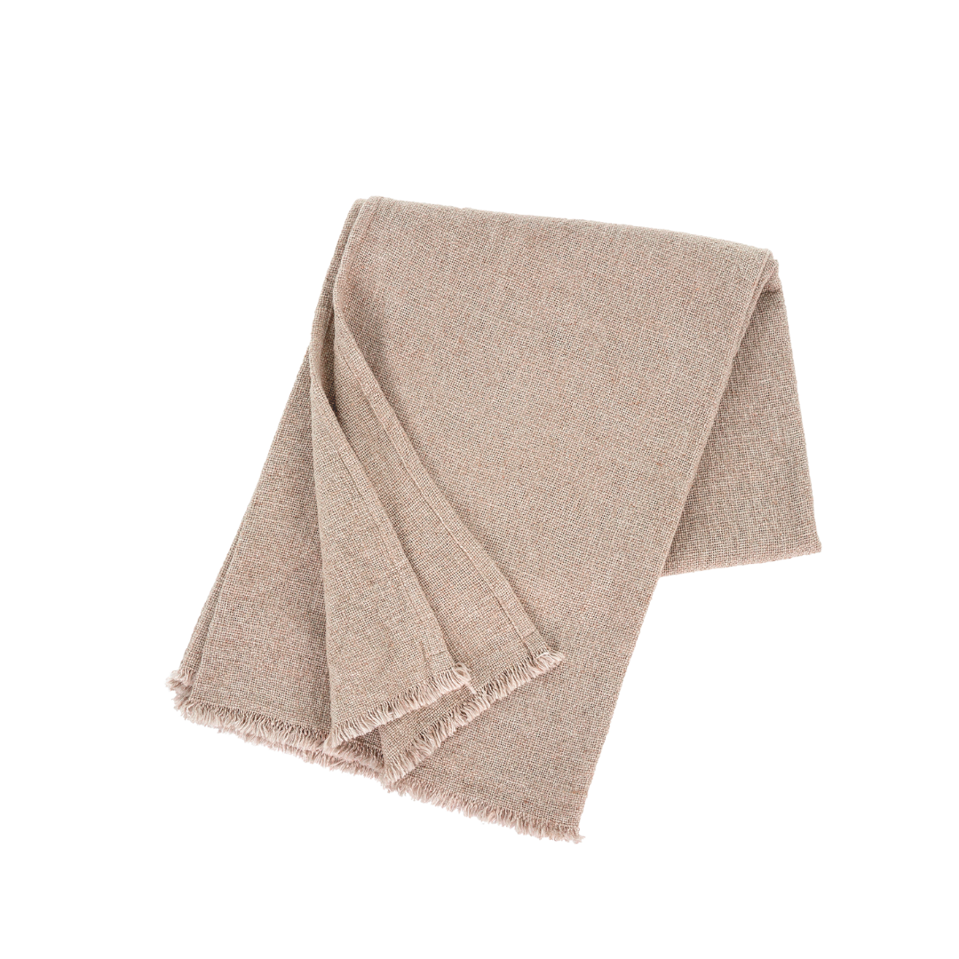 Couverture de Bout de Lit en Lin Selena | Blush