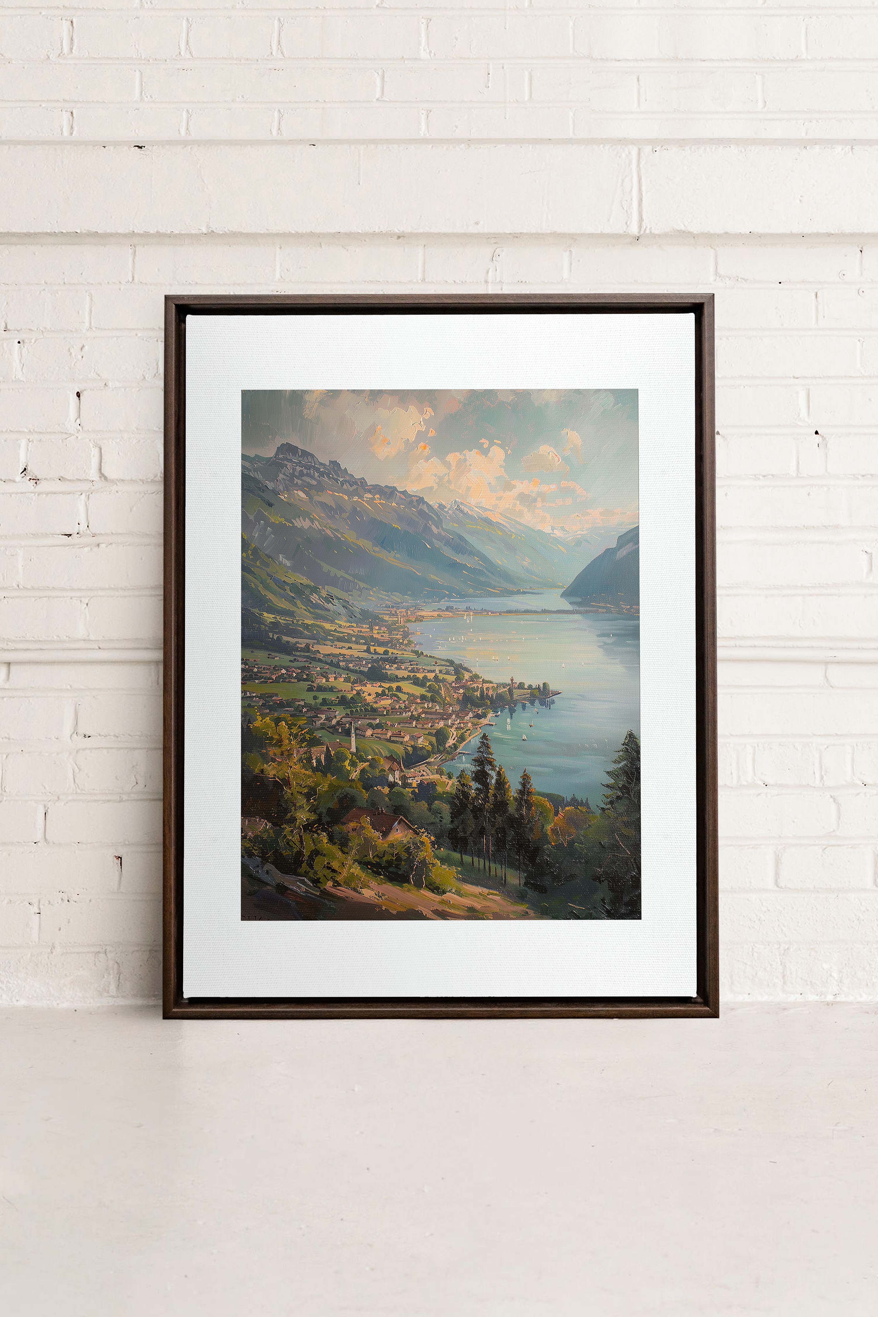 MOUNTAIN RETREAT, Oeuvre sur toile étirée