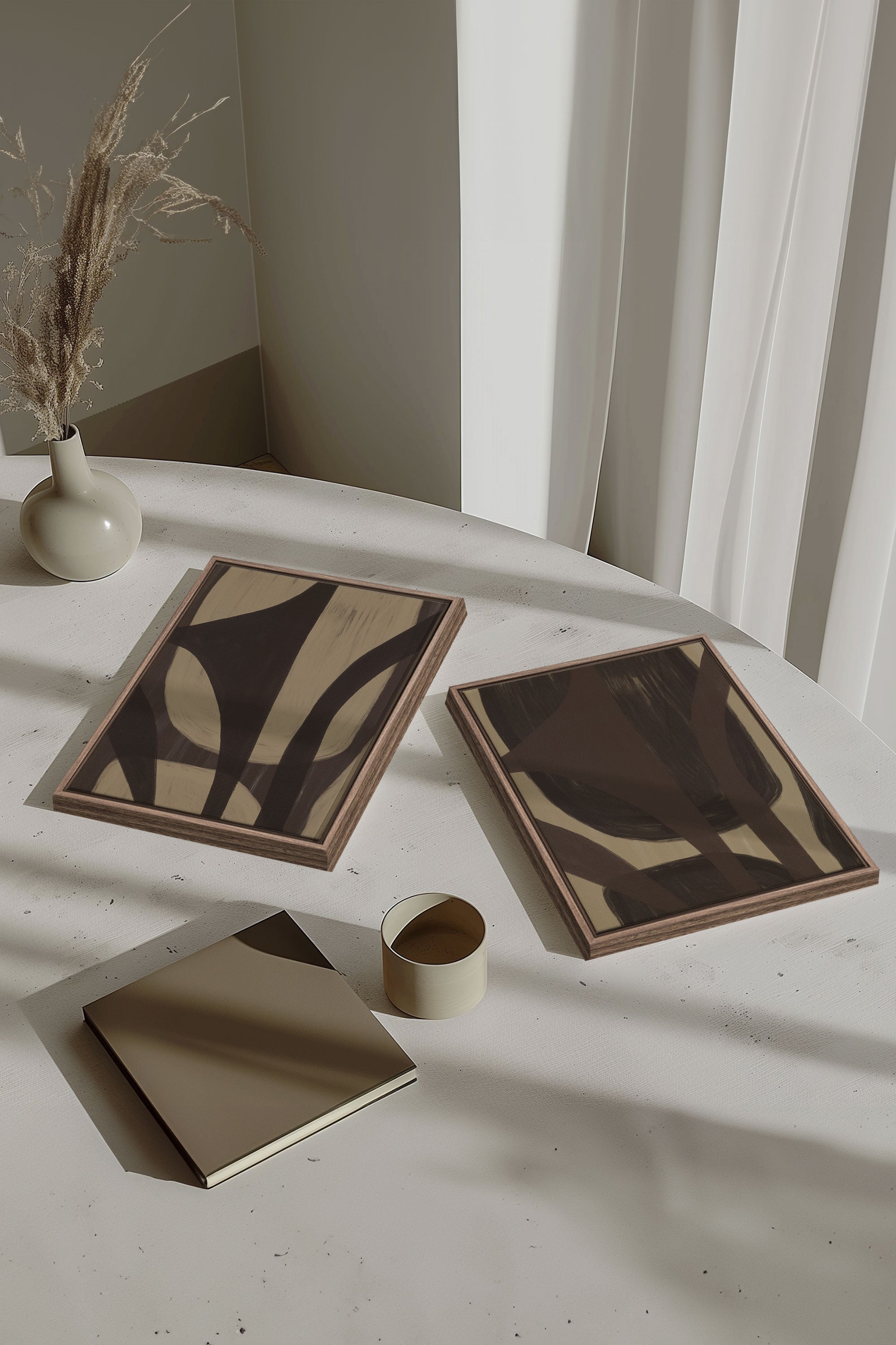 SOFT PATHWAYS DUO (2 Oeuvres sur toile étirée)