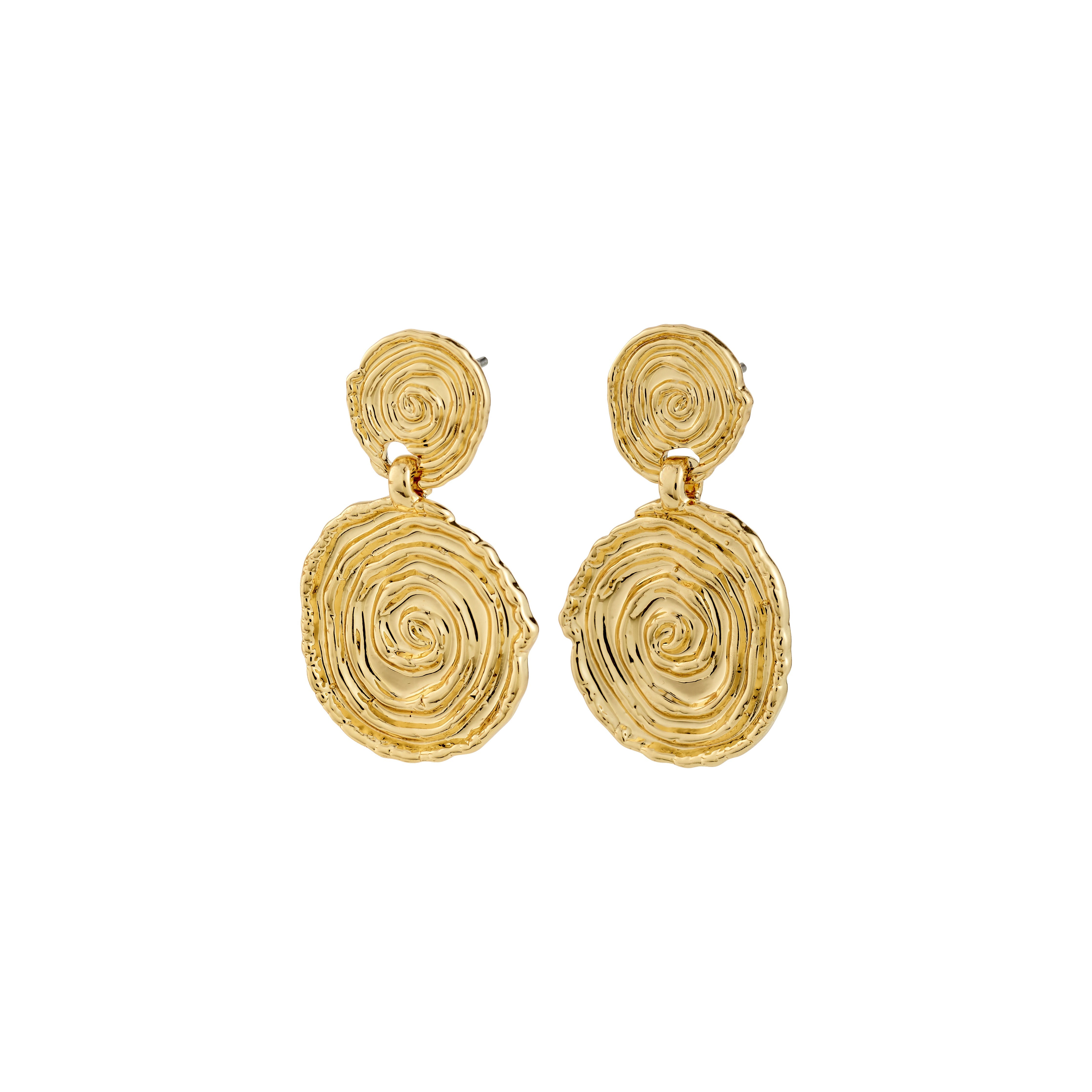 Boucles d’oreilles AIR spirale plaquées or