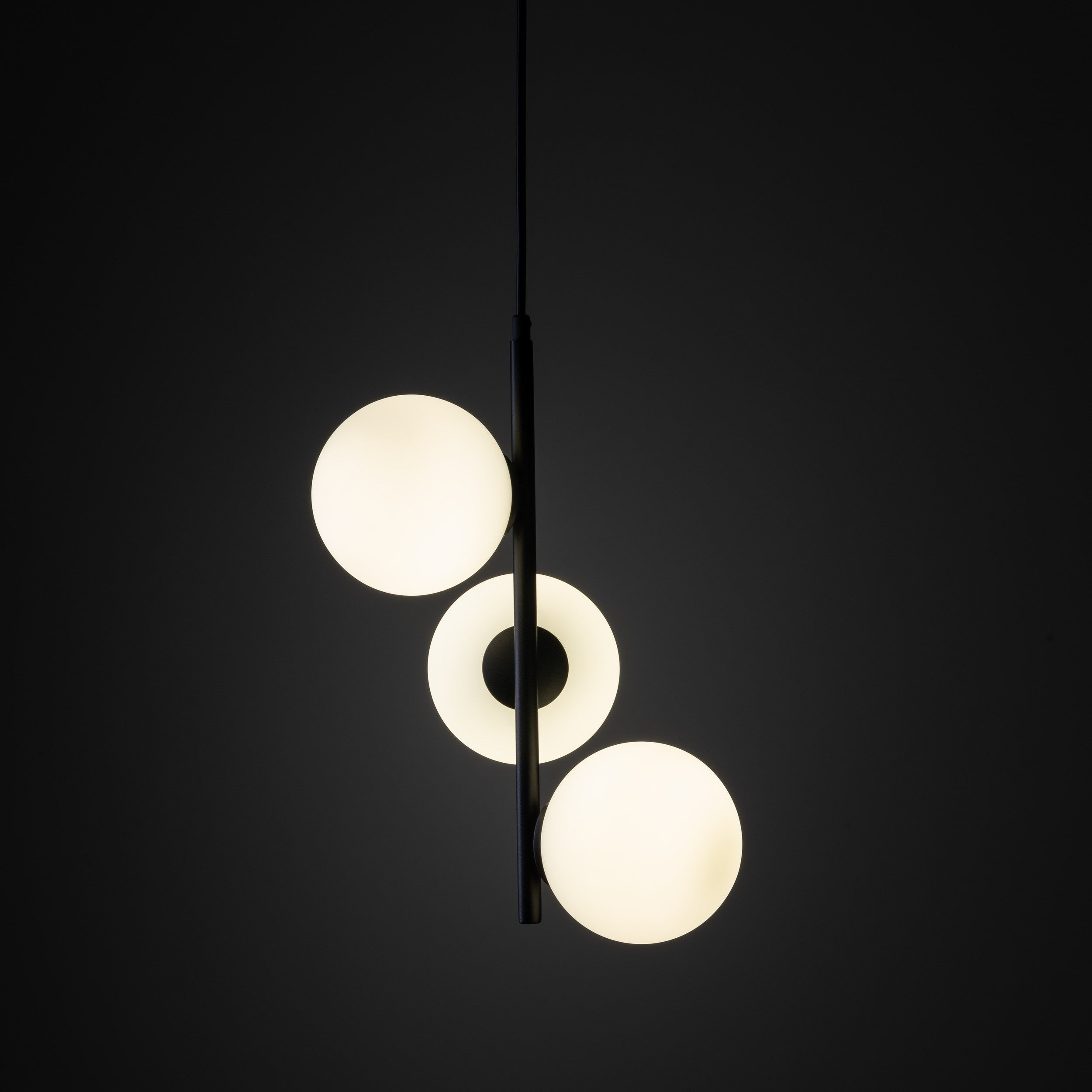Lampe Suspendue ESTERA Scandinave 3 Lumières | Suspension Moderne en Verre et Métal