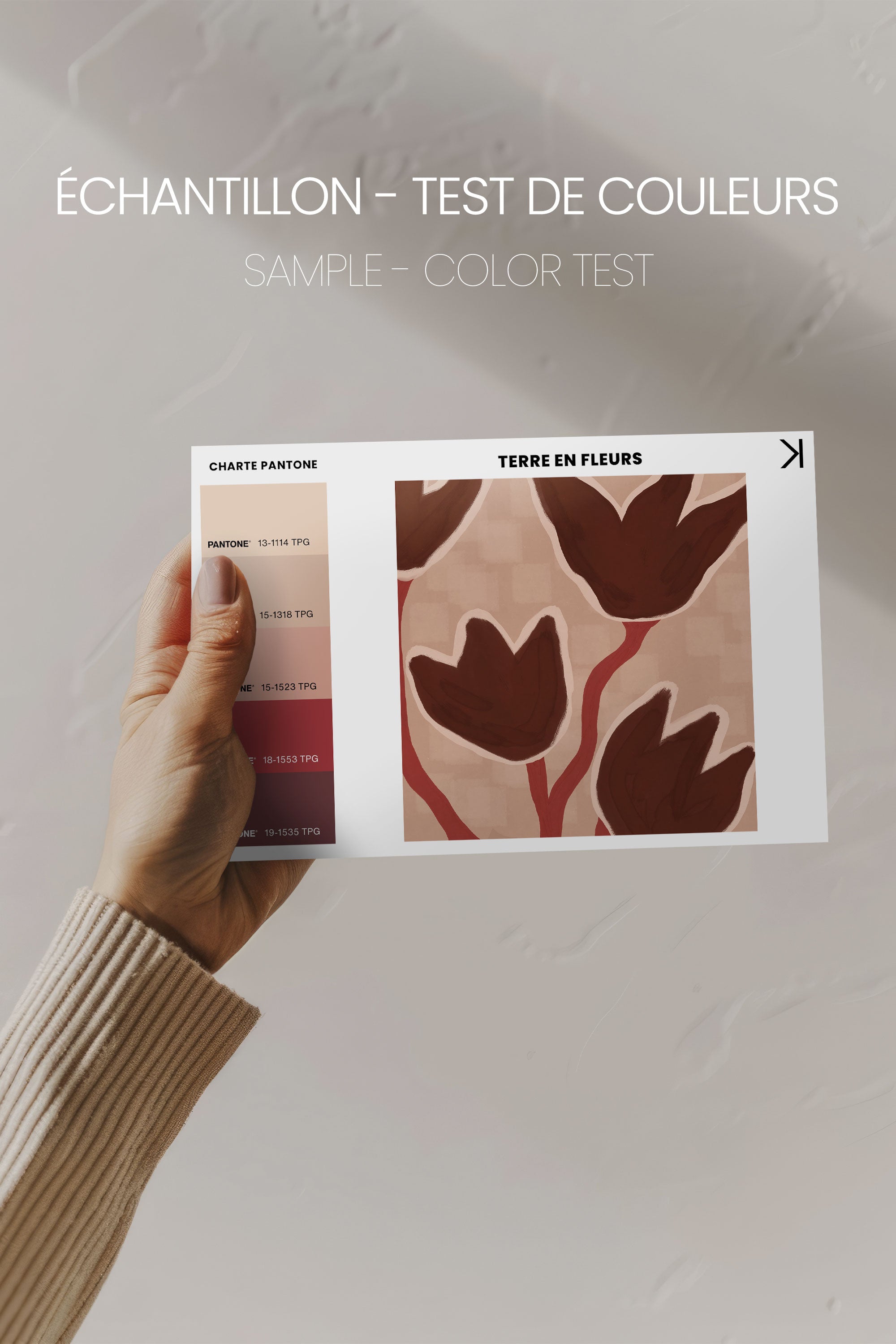 TERRE EN FLEURS, Oeuvre sur toile étirée