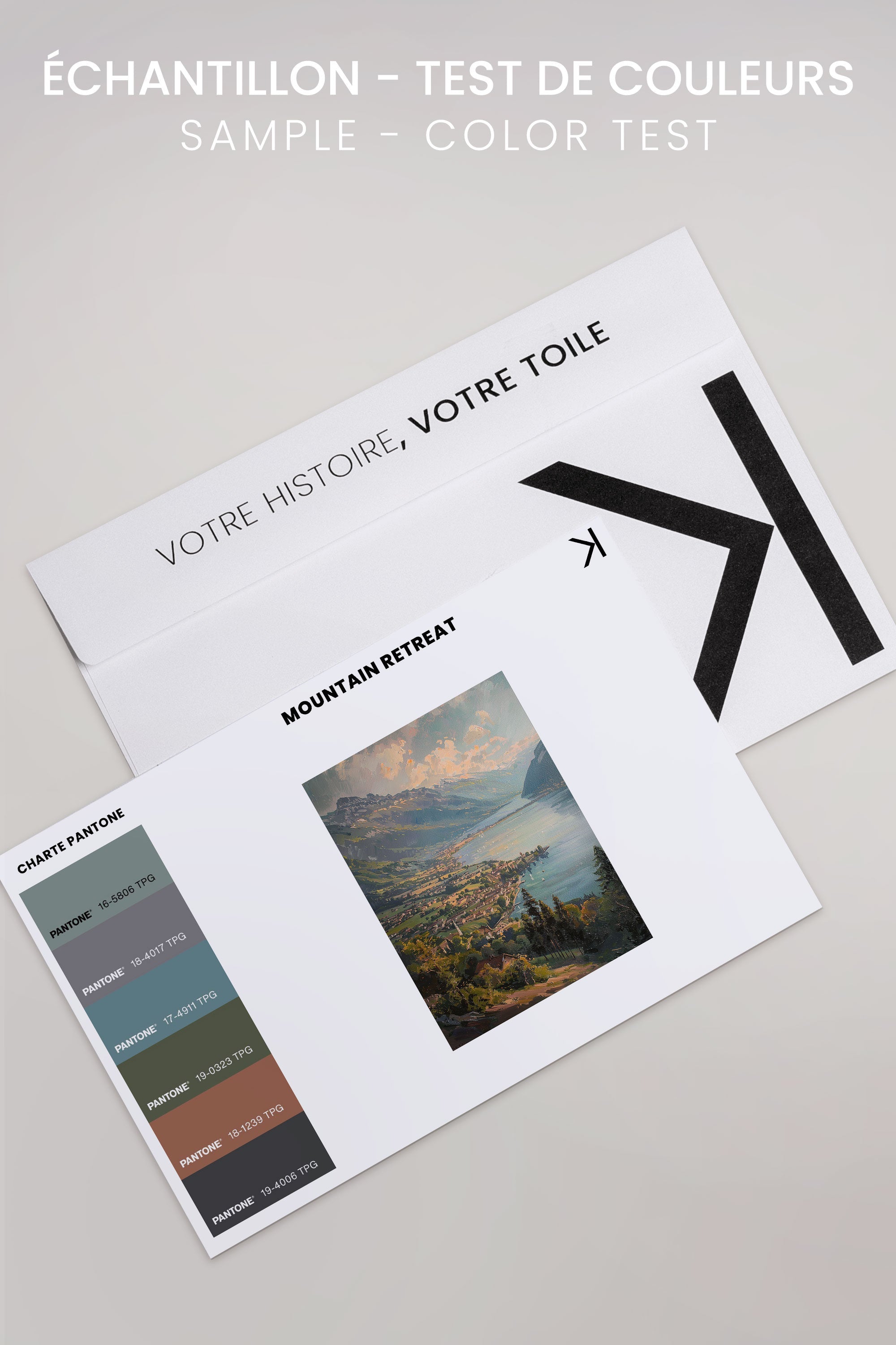 MOUNTAIN RETREAT, Oeuvre sur toile étirée