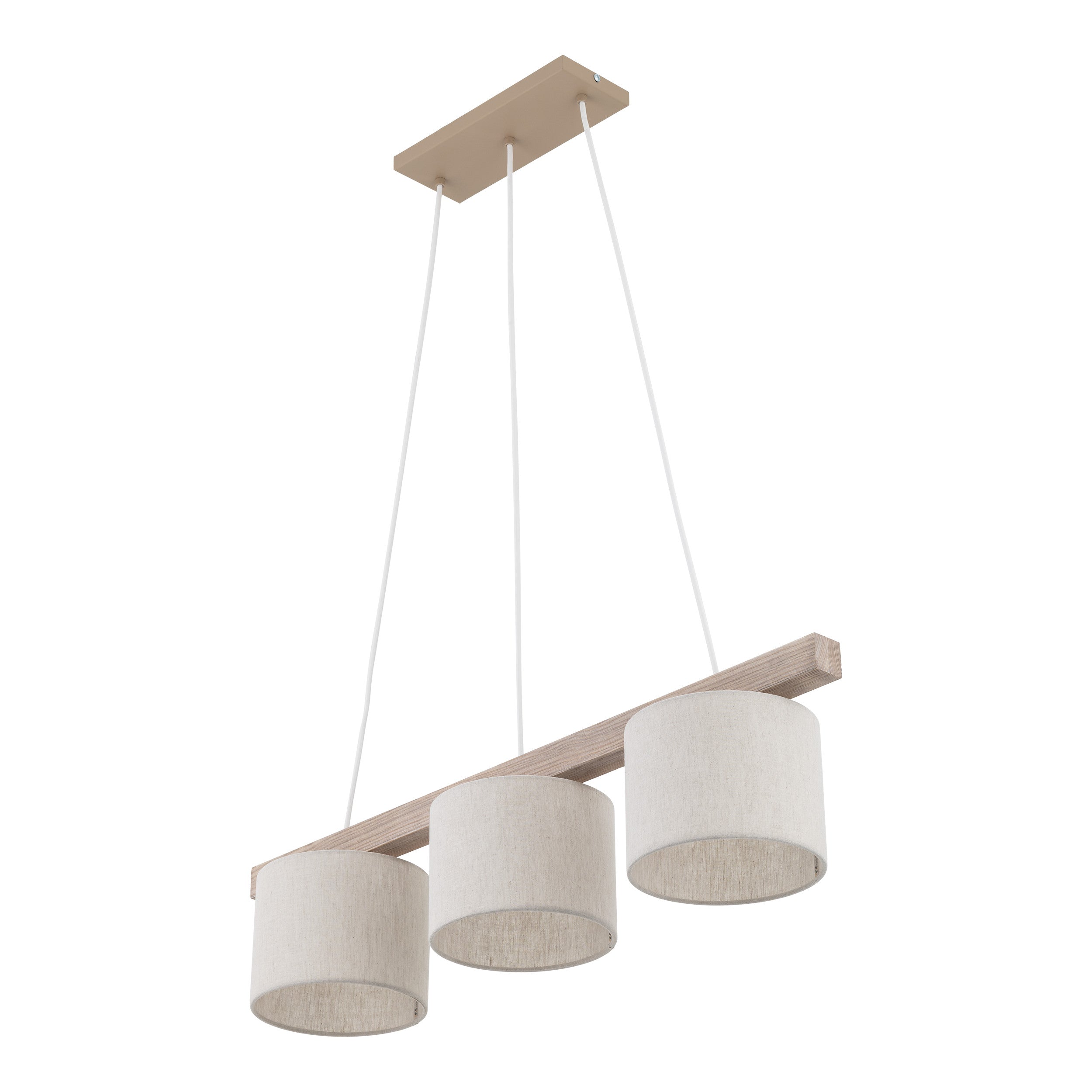 Suspension VARO | Style scandinave minimaliste | Bois massif et lin naturel | LumoCraft