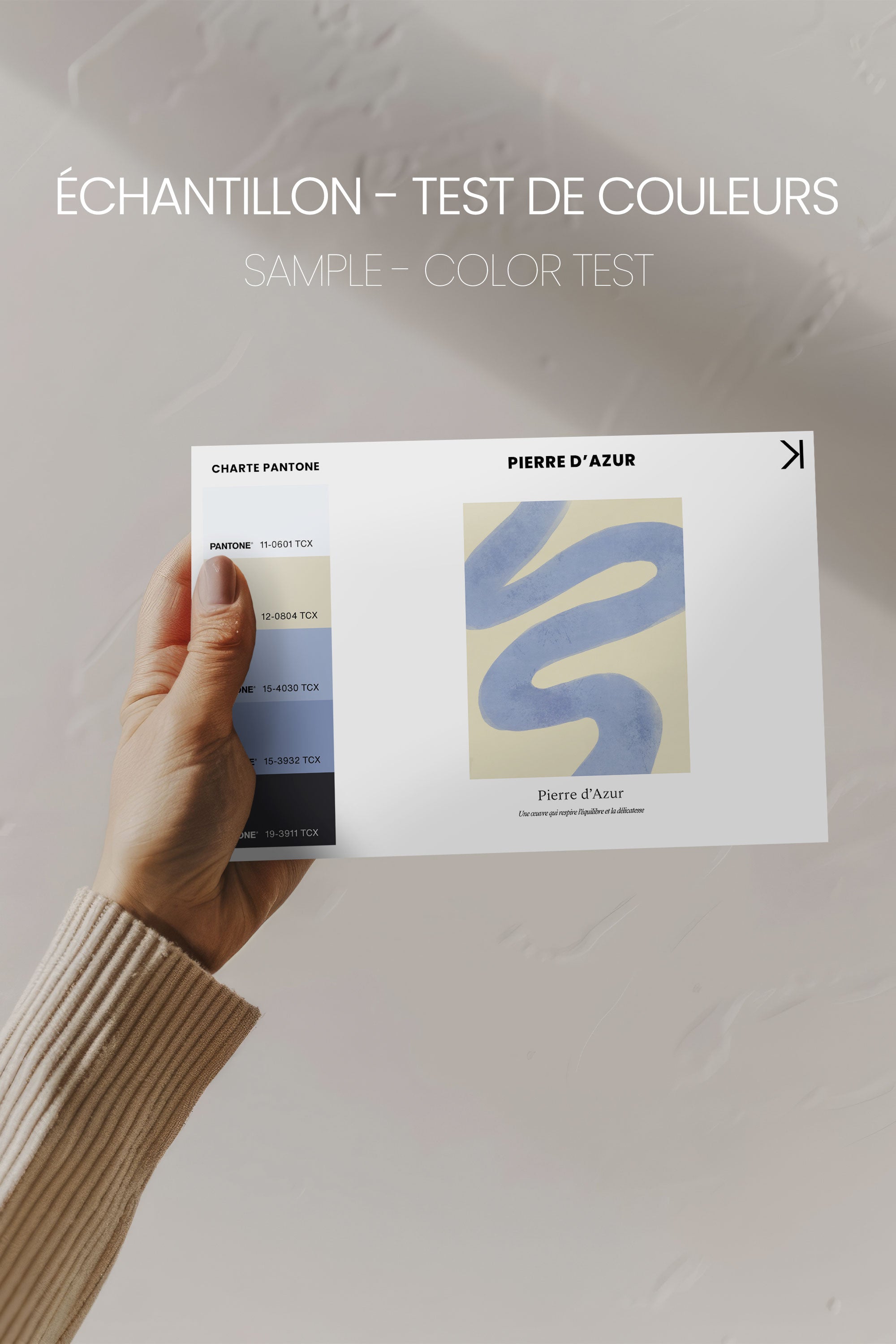 PIERRE D'AZUR, Oeuvre sur toile étirée