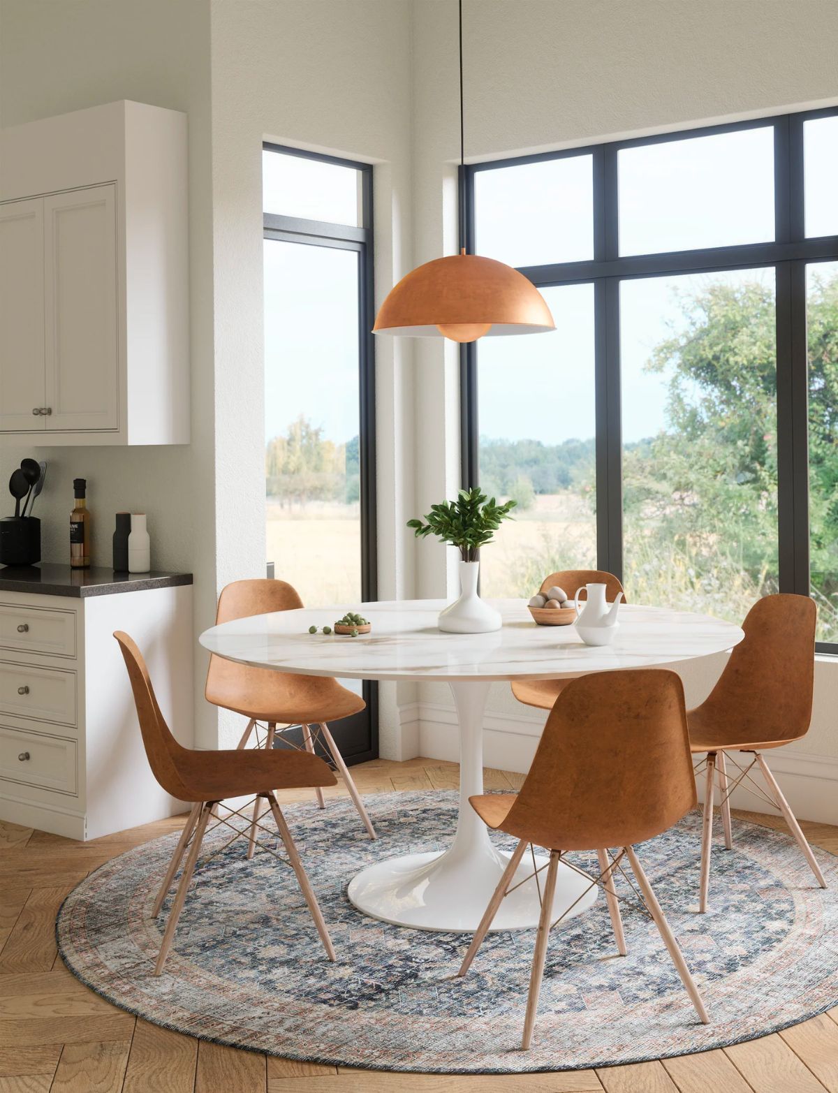 Tapis Davina – Bleu Marine Lagoon