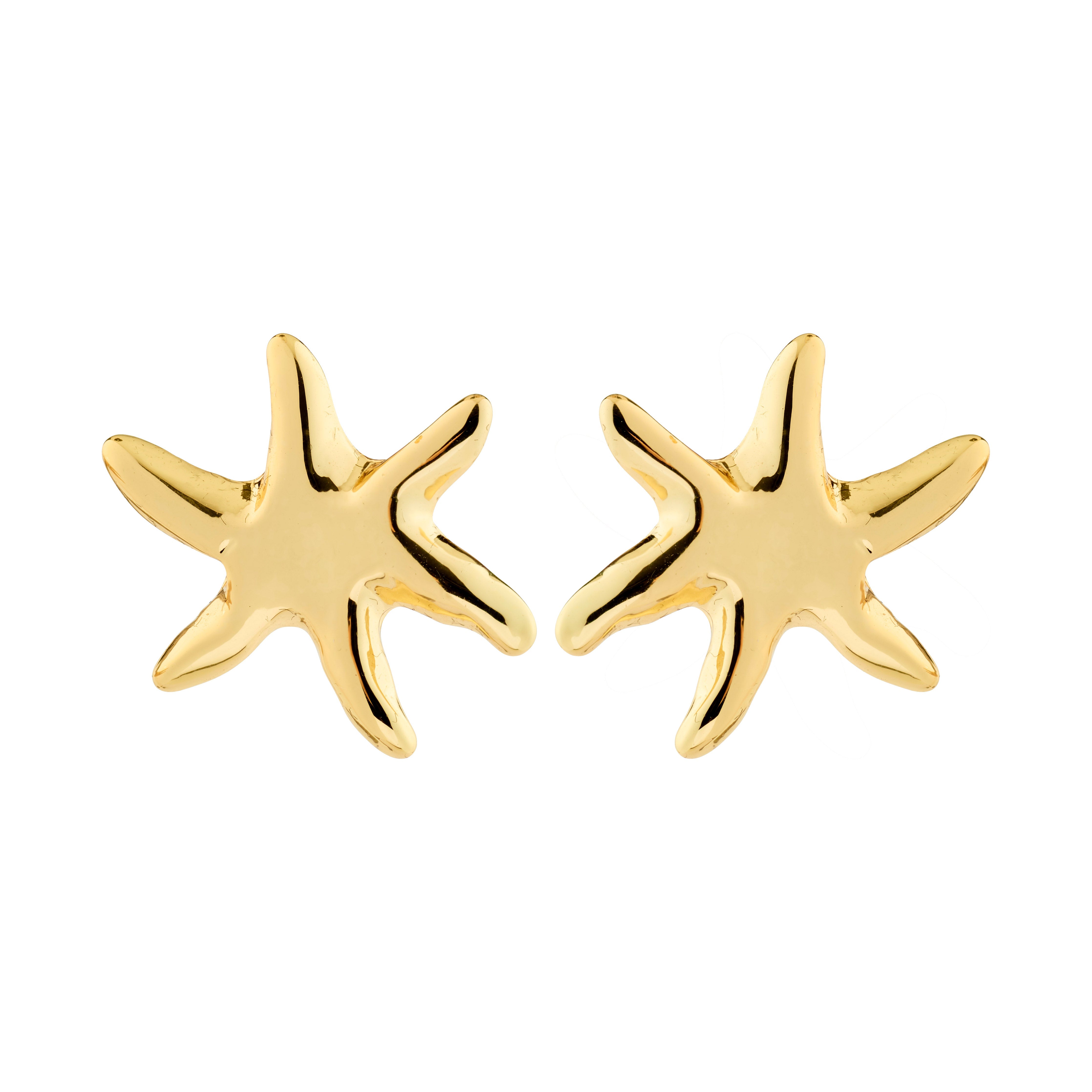 Boucles d’oreilles PRISM étoile de mer plaquées or