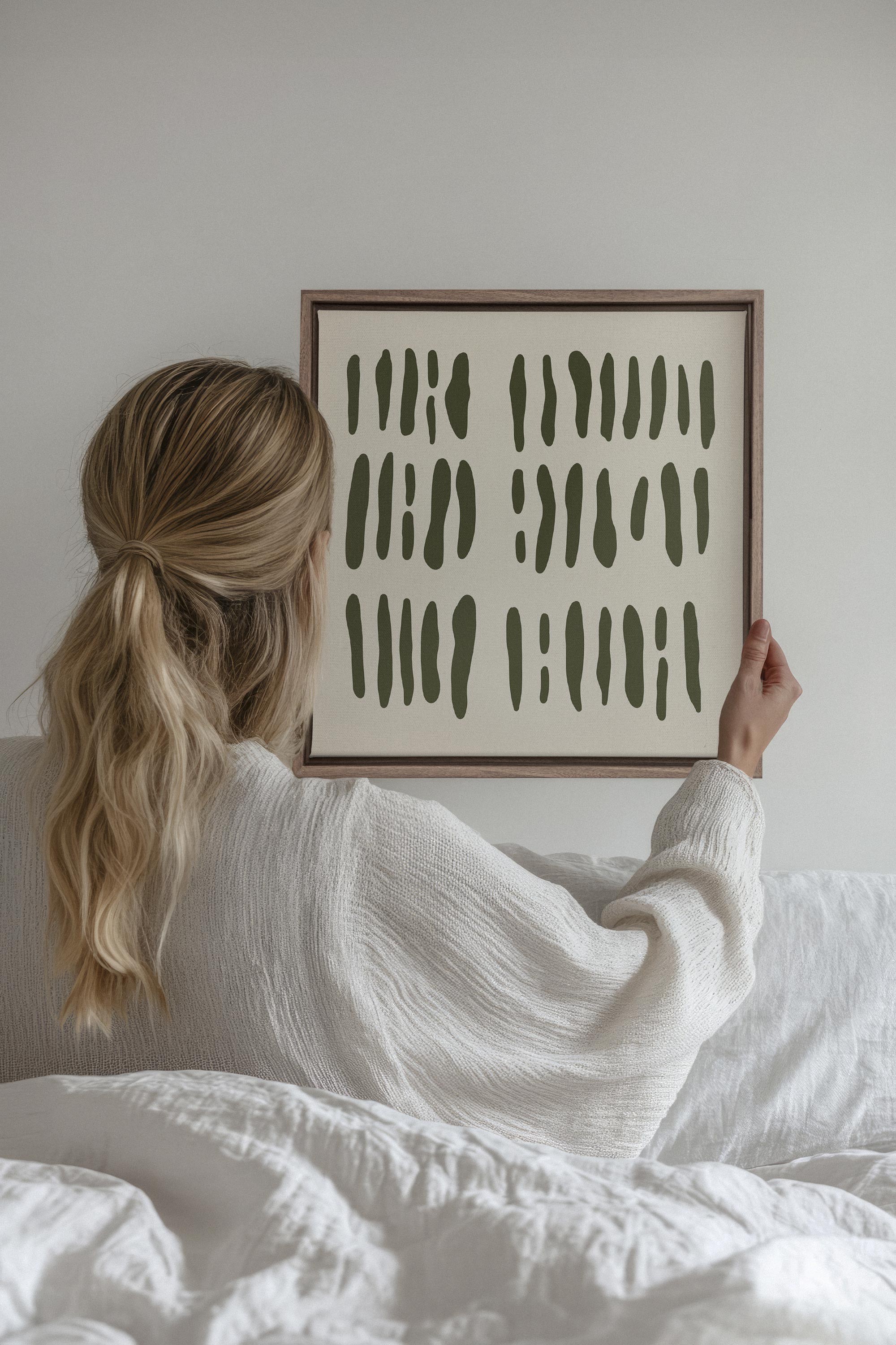 FLOATING PATTERNS, Oeuvre sur toile étirée