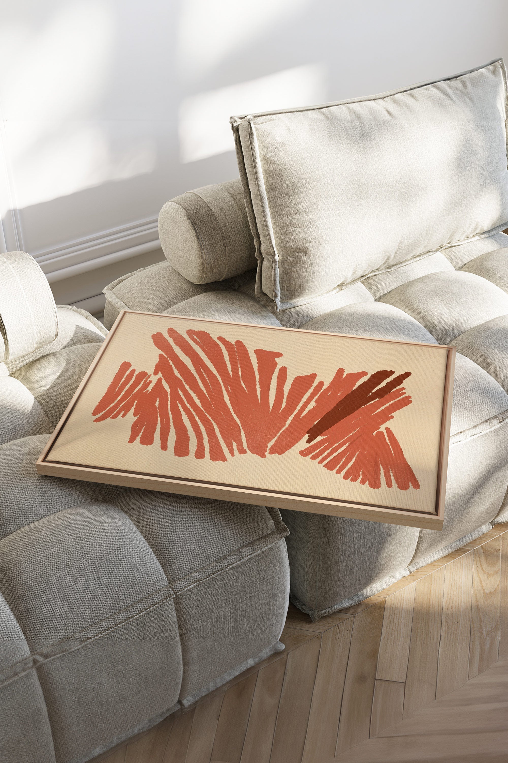 BURNT ECHO, Oeuvre sur toile étirée